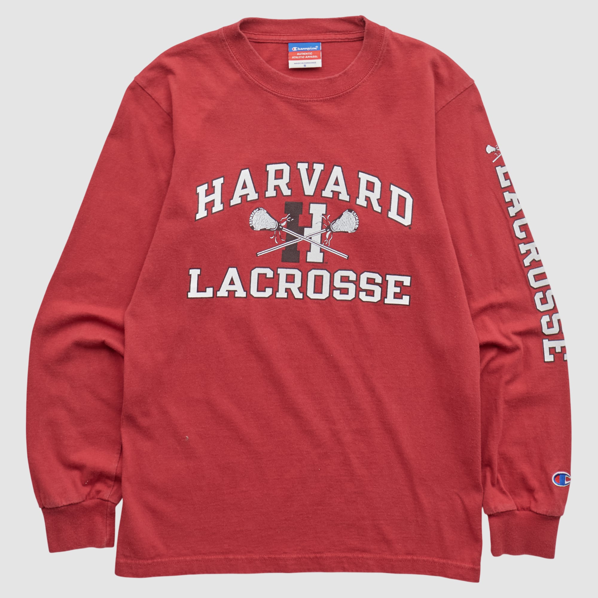Harvard Crimson Champion 2000s Long Sleeve T-shirt - Red - XS