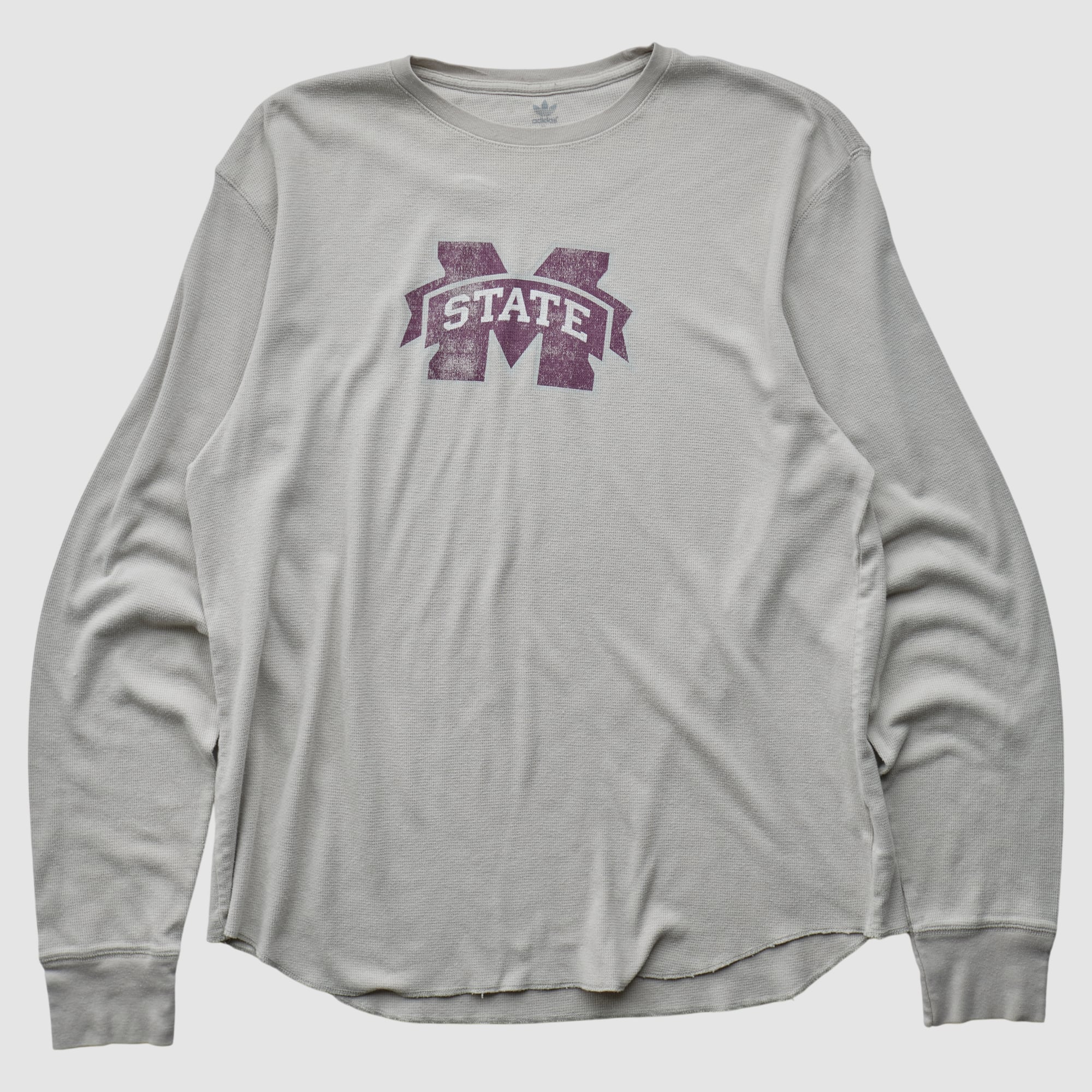 Mississippi State Bulldogs Adidas 2010s Long Sleeve T-shirt - Gray - XL