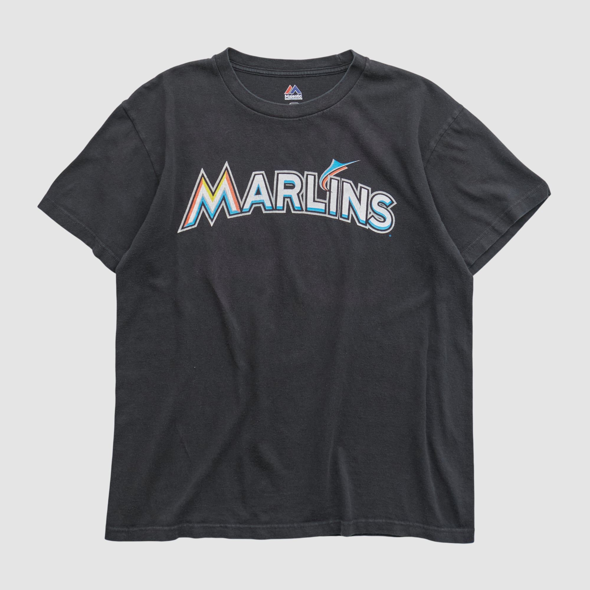 Miami Marlins Majestic 2010s T-shirt - Black - S