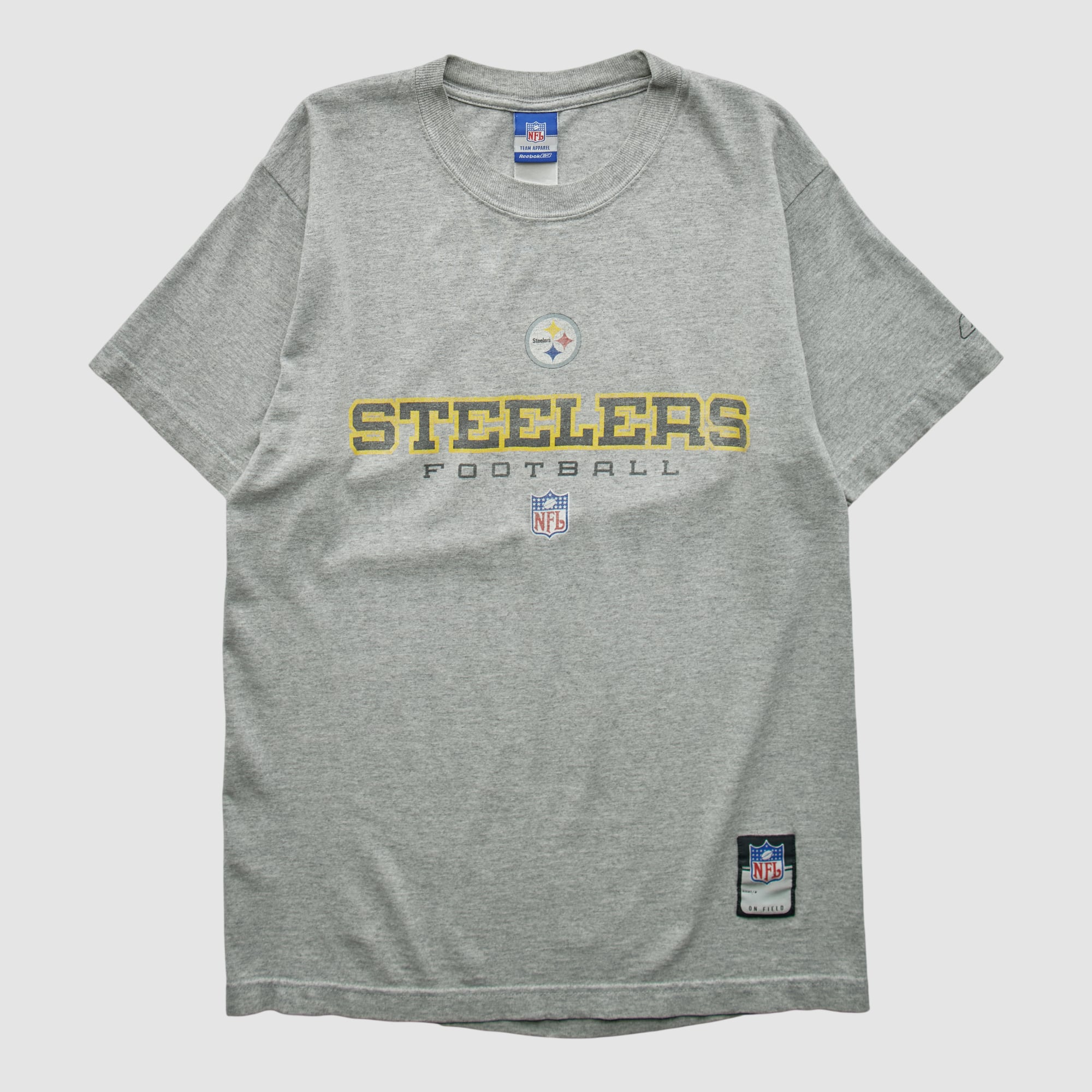 Pittsburgh Steelers Reebok 2000s T-shirt - Heather Gray - XS