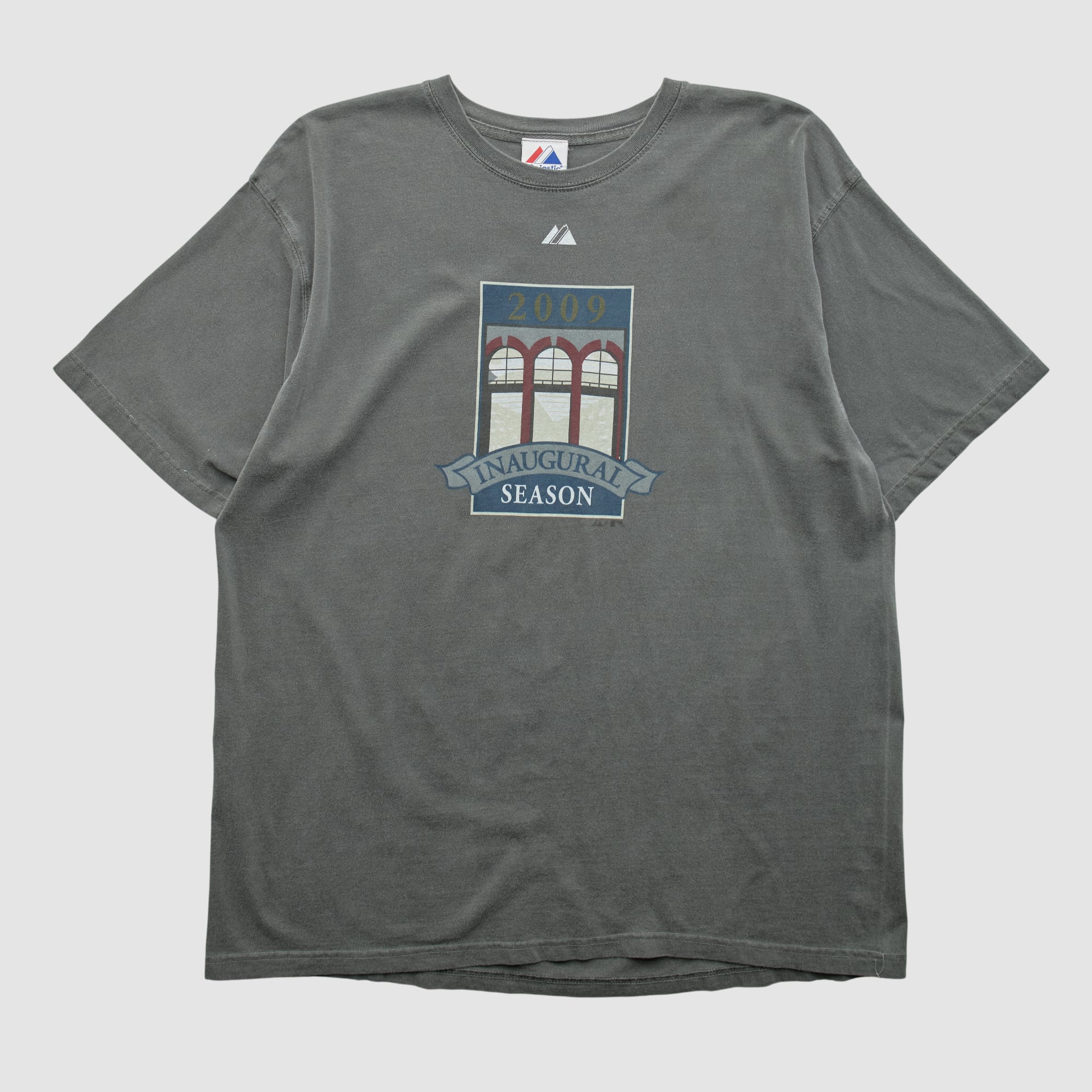 Inaugural Season Majestic 2009 T-shirt - Gray - L