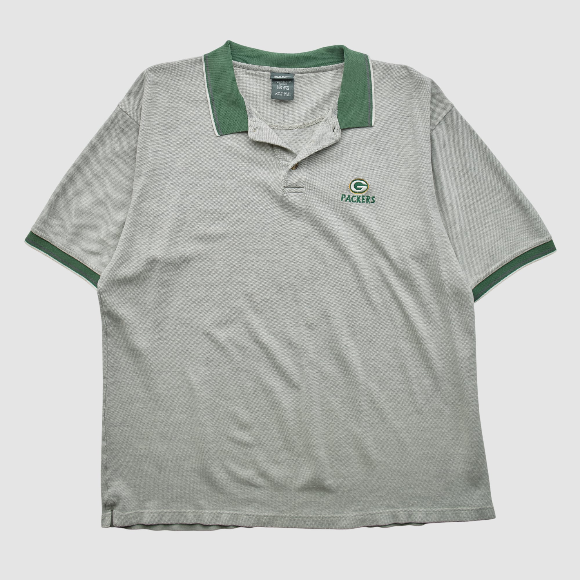 Green Bay Packers The Edge 2000s Polo - Heather Gray - 2XL
