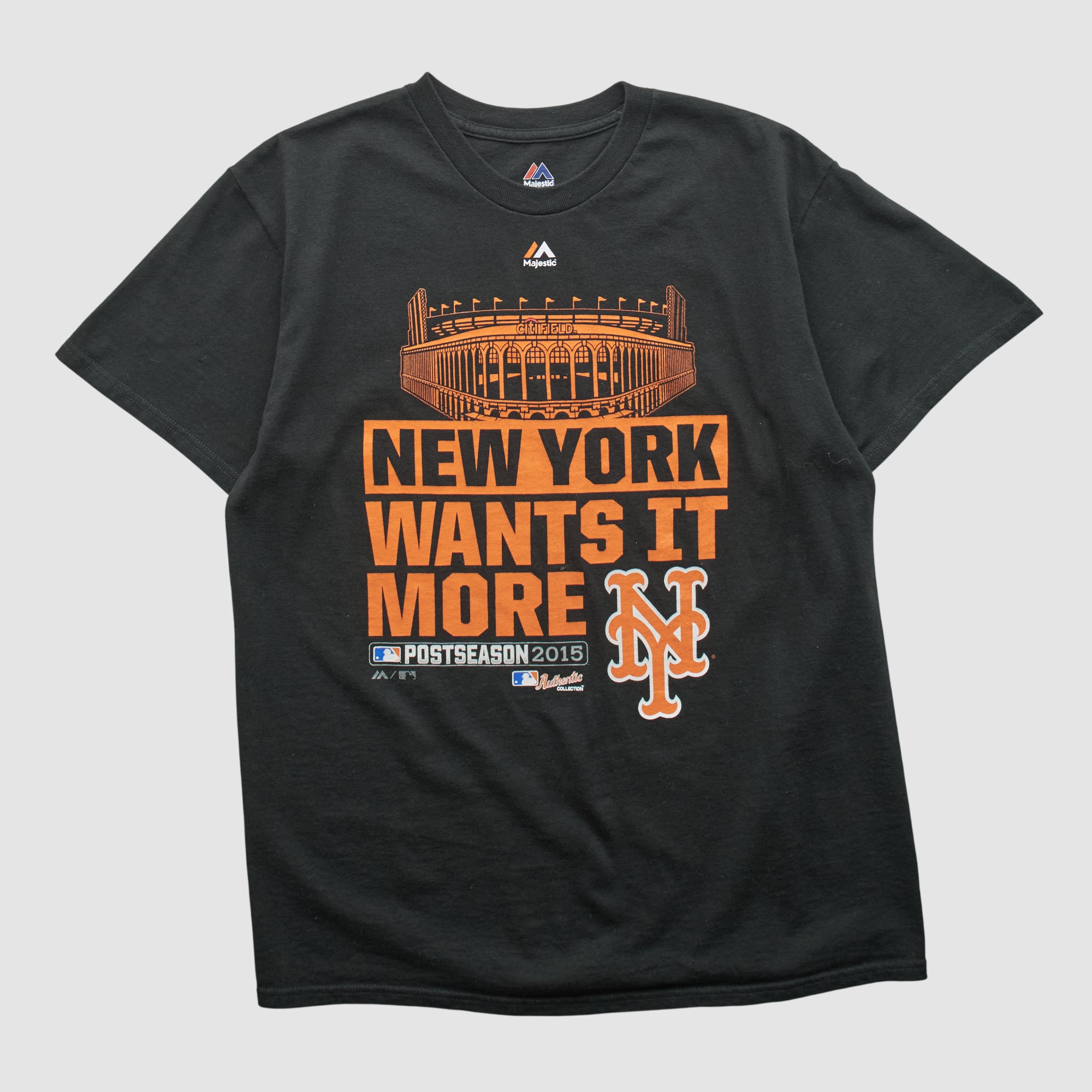 New York Mets Majestic 2015 T-shirt - Black - XS