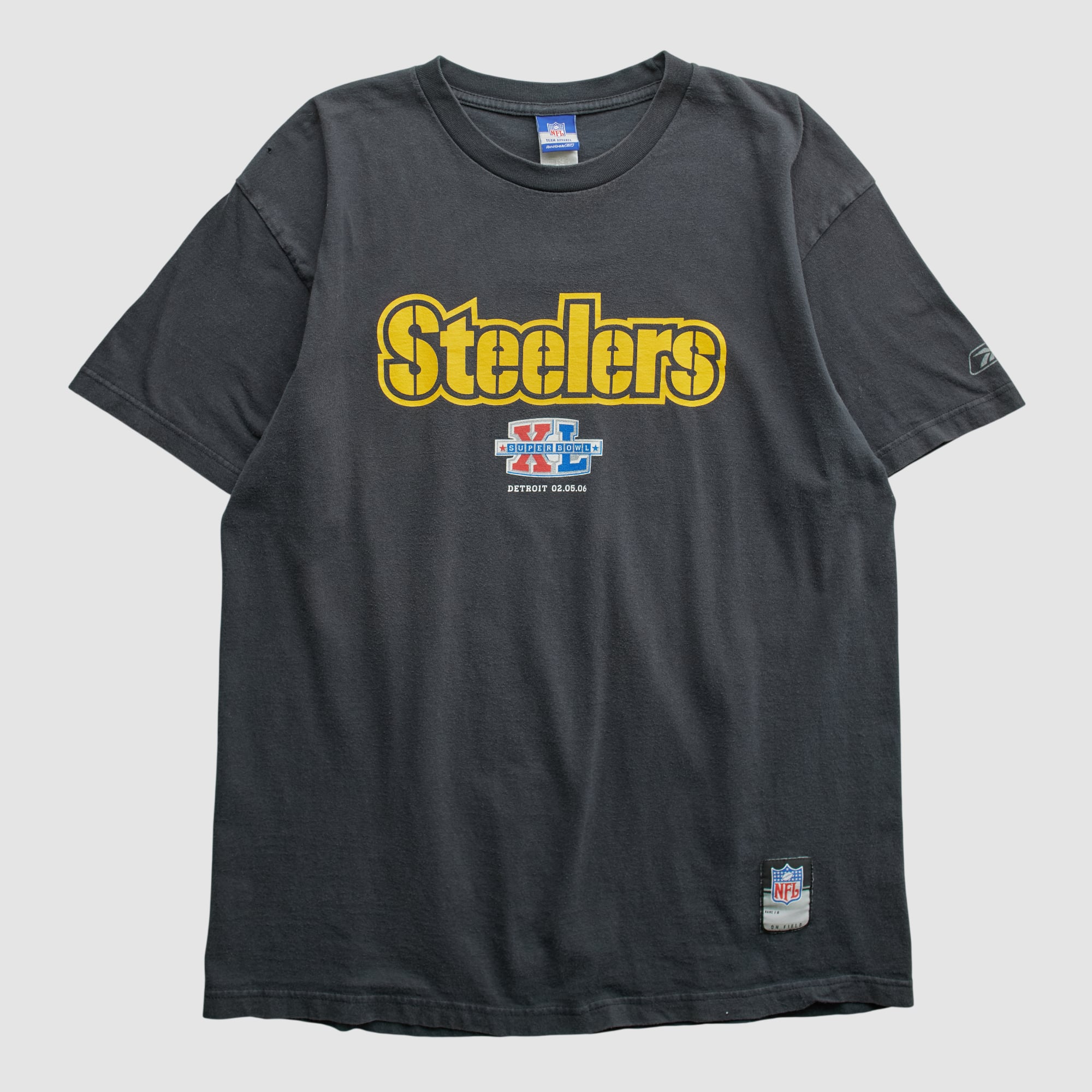 Super Bowl XL Reebok 2006 T-shirt - Black - L