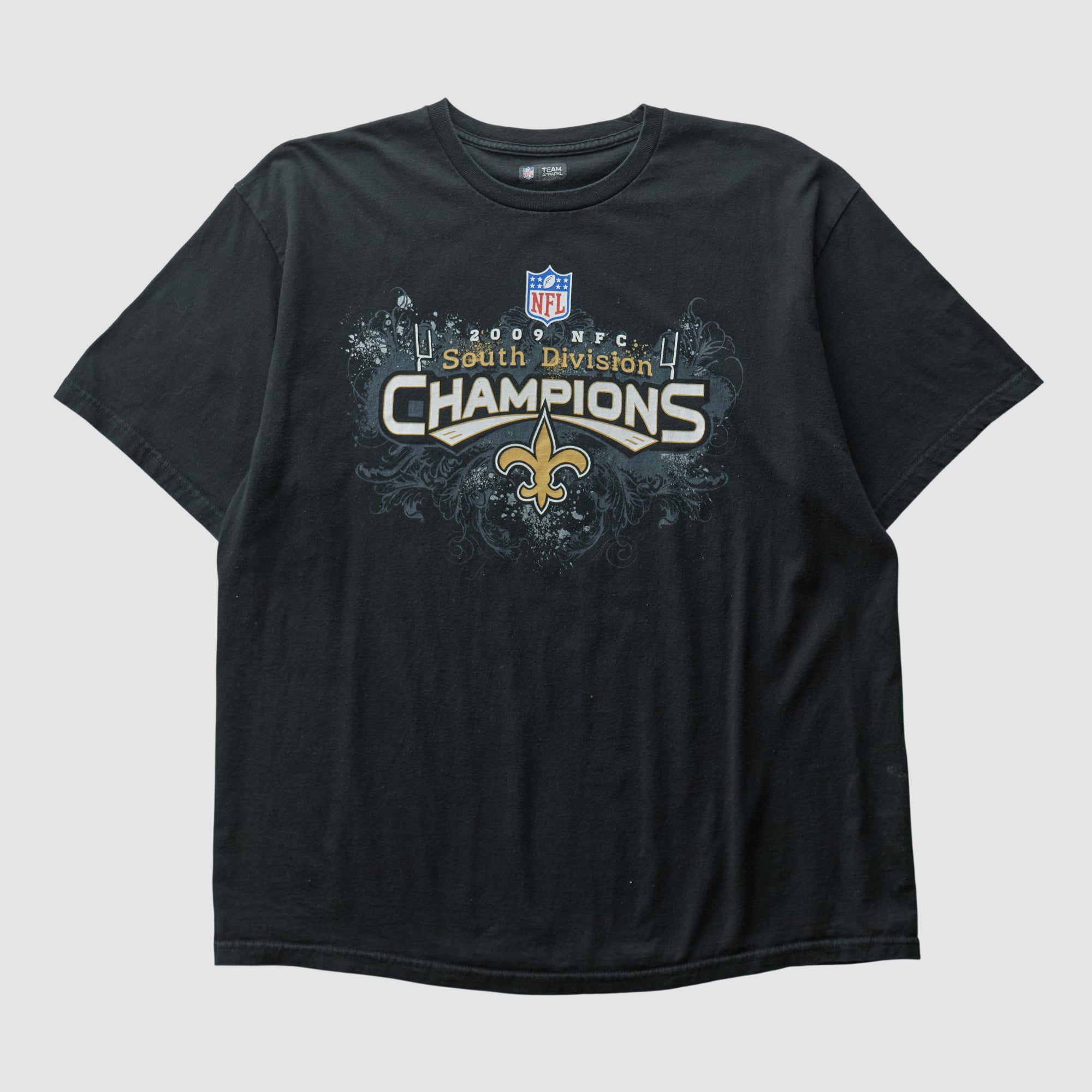 NFC South Division Champions 2009 T-shirt - Black - XL