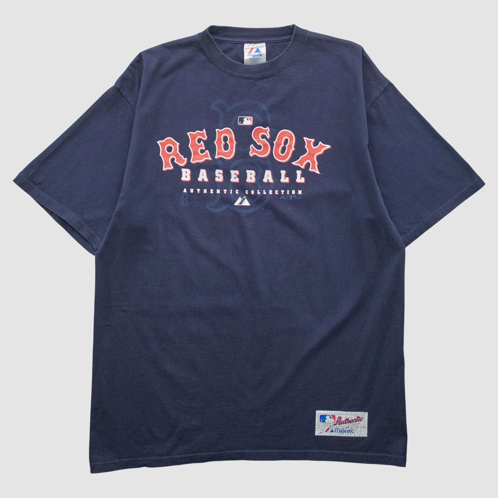 Boston Red Sox Majestic 2000s T-shirt - Navy - XL