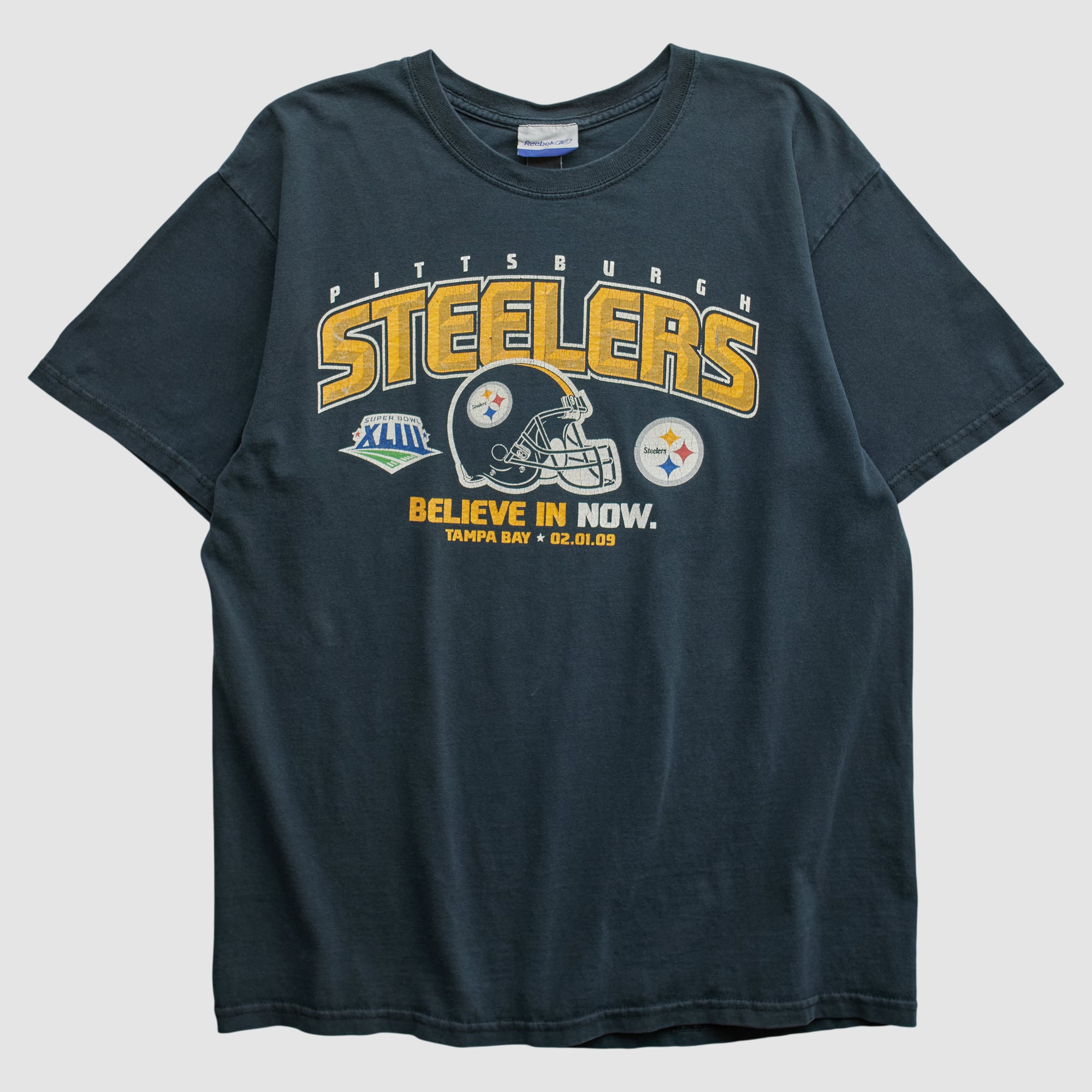 Super Bowl XLIII Reebok 2009 T-shirt - Black - S