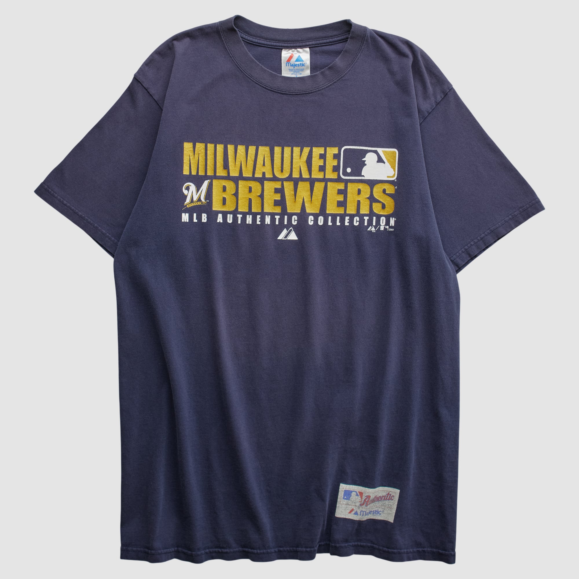 Milwaukee Brewers Majestic 2000s T-shirt - Navy - S