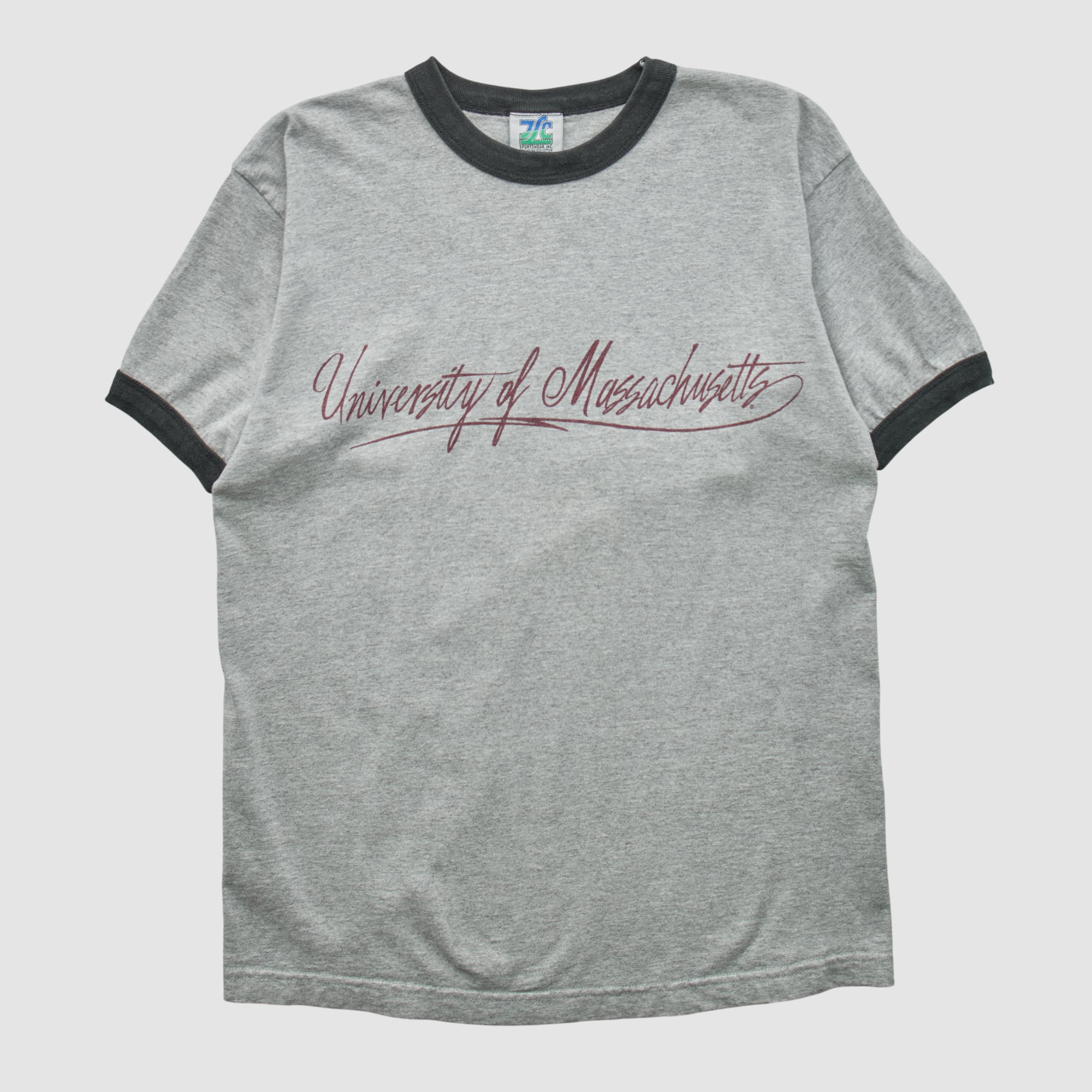 UMass Minutemen JLC 2000s T-shirt - Heather Gray - XS