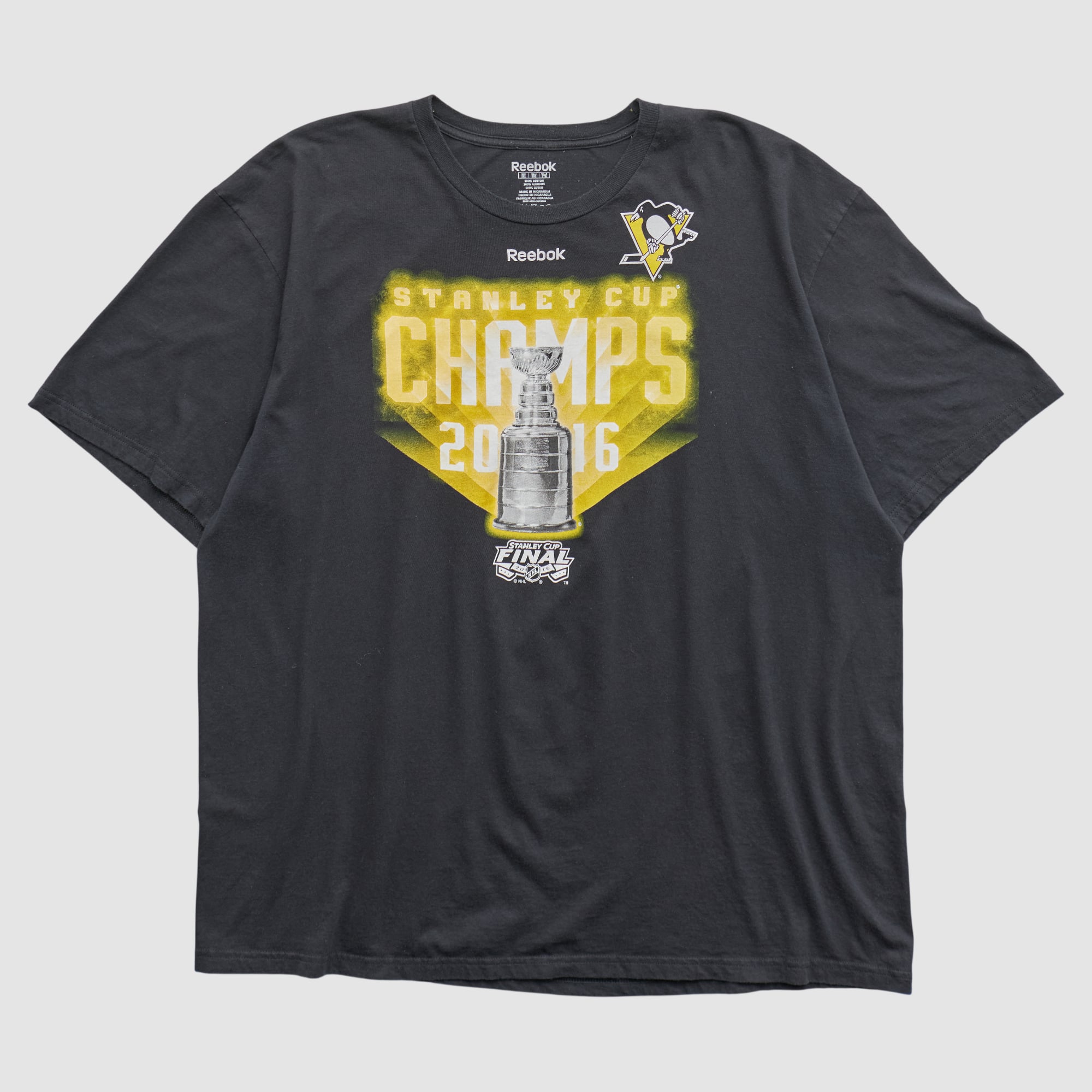 Stanley Cup Champions Reebok 2016 T-shirt - Black - 2XL