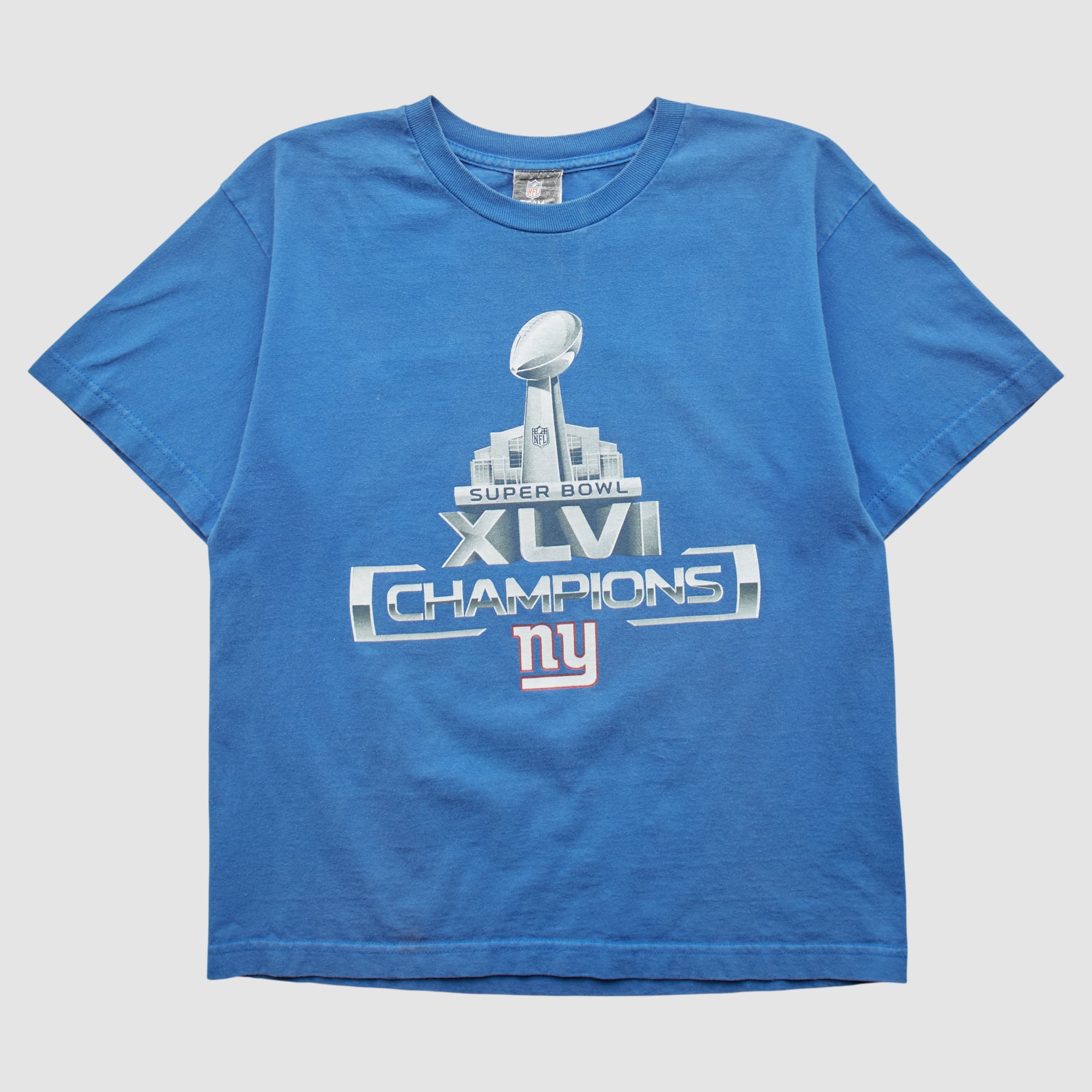 Super Bowl XLVI NFL 2012 T-shirt - Blue - S