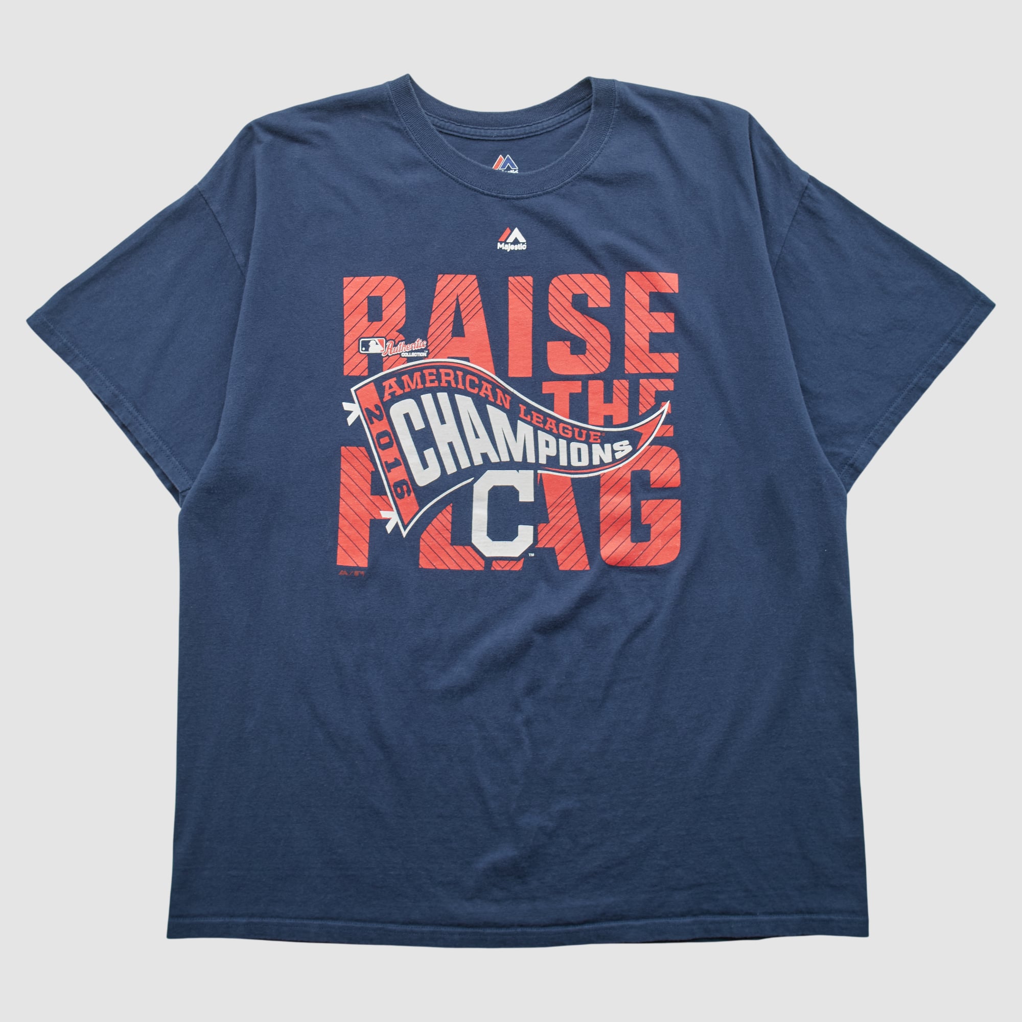 Cleveland Guardians Majestic 2016 T-shirt - Navy - L