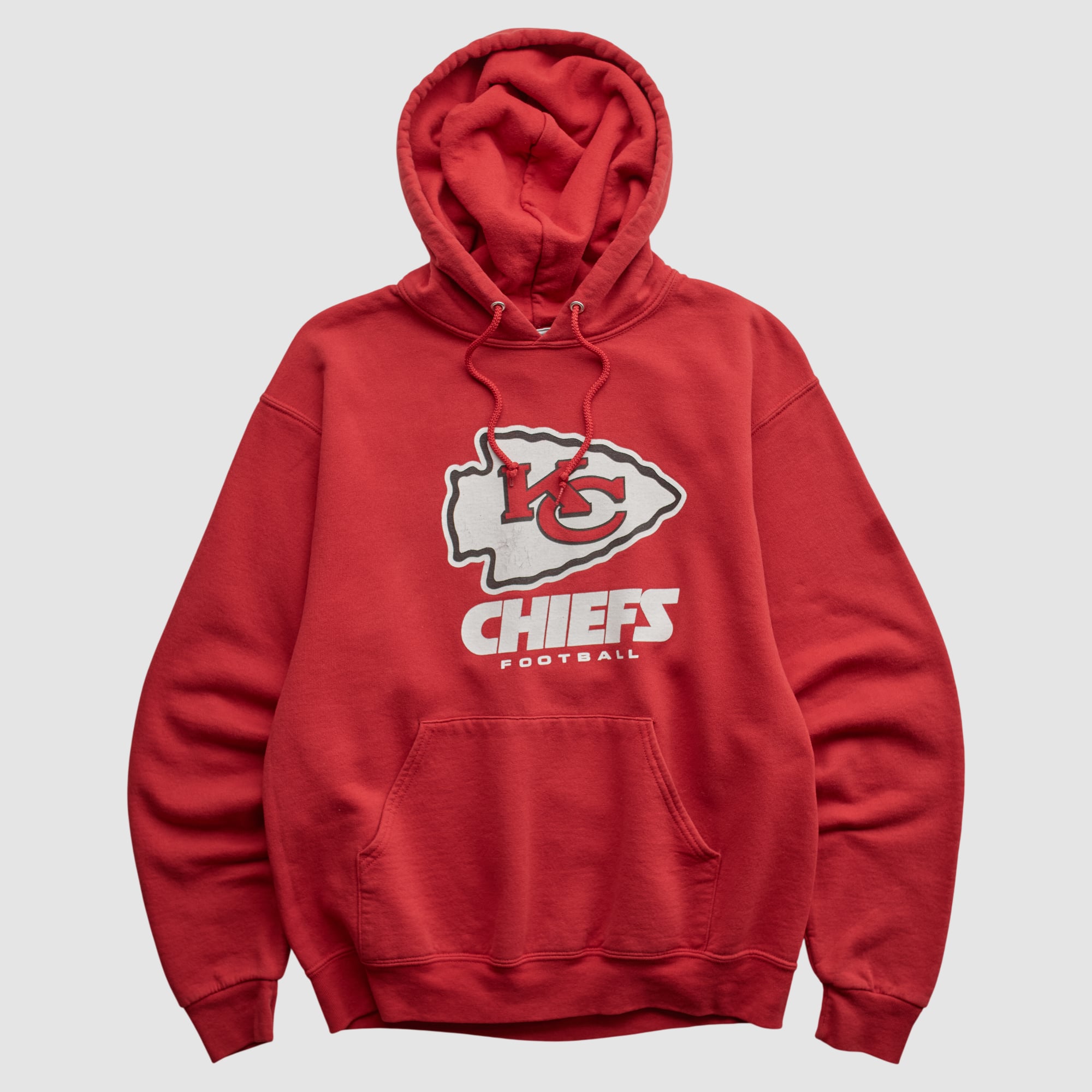 Kansas City Chiefs Jerzees 2010s Hooded Pullover Sweatshirt - Red - XS