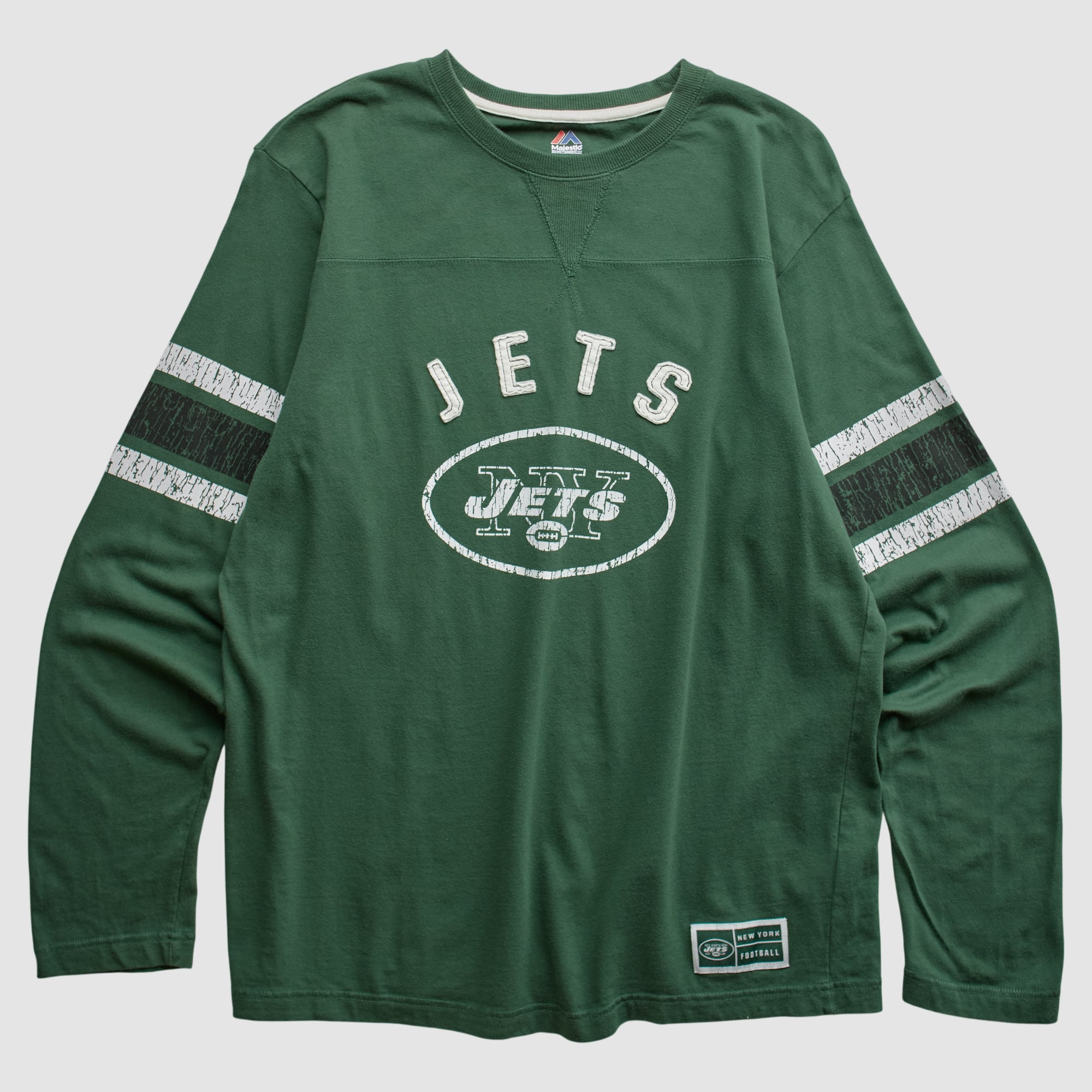 New York Jets Majestic 2010s Long Sleeve T-shirt - Green - M