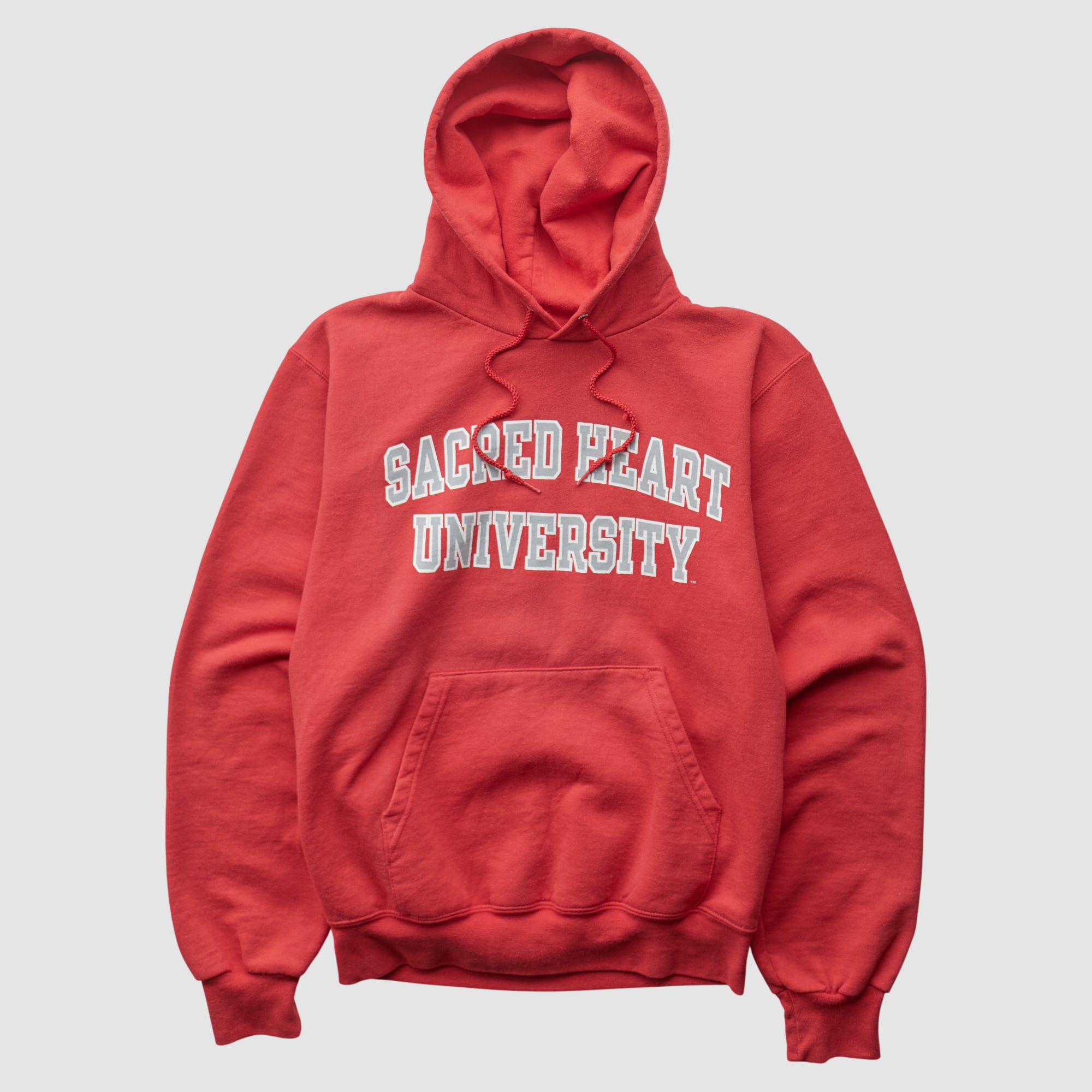 Sacred Heart Pioneers Champion 2000s Hooded Pullover Sweatshirt - Red - XS