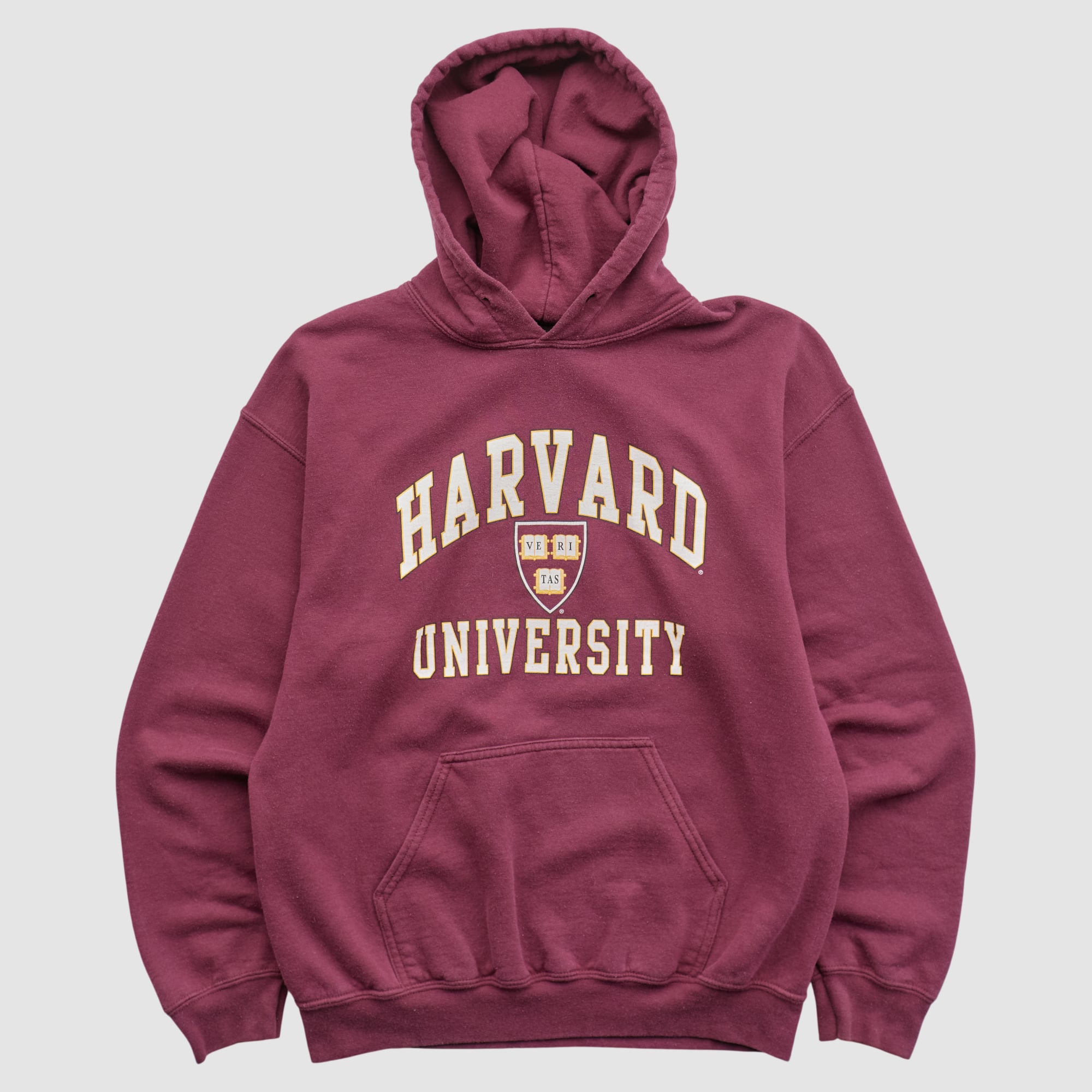 Harvard Crimson Gildan 2010s Hooded Pullover Sweatshirt - Maroon - S