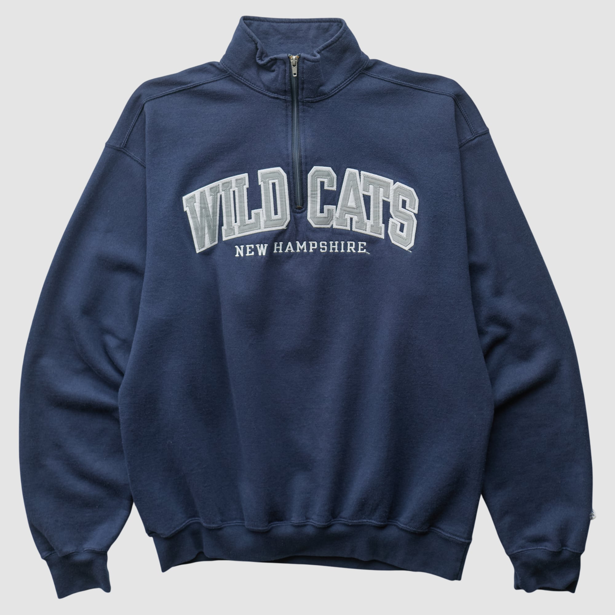 New Hampshire Wildcats Champion 2010s 1/4 Zip Sweatshirt - Navy - S