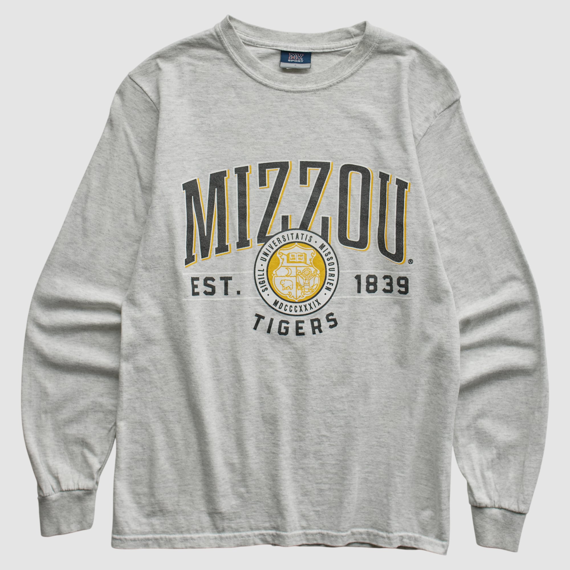 Missouri Tigers MV Sport 2000s Long Sleeve T-shirt - Heather Gray - S