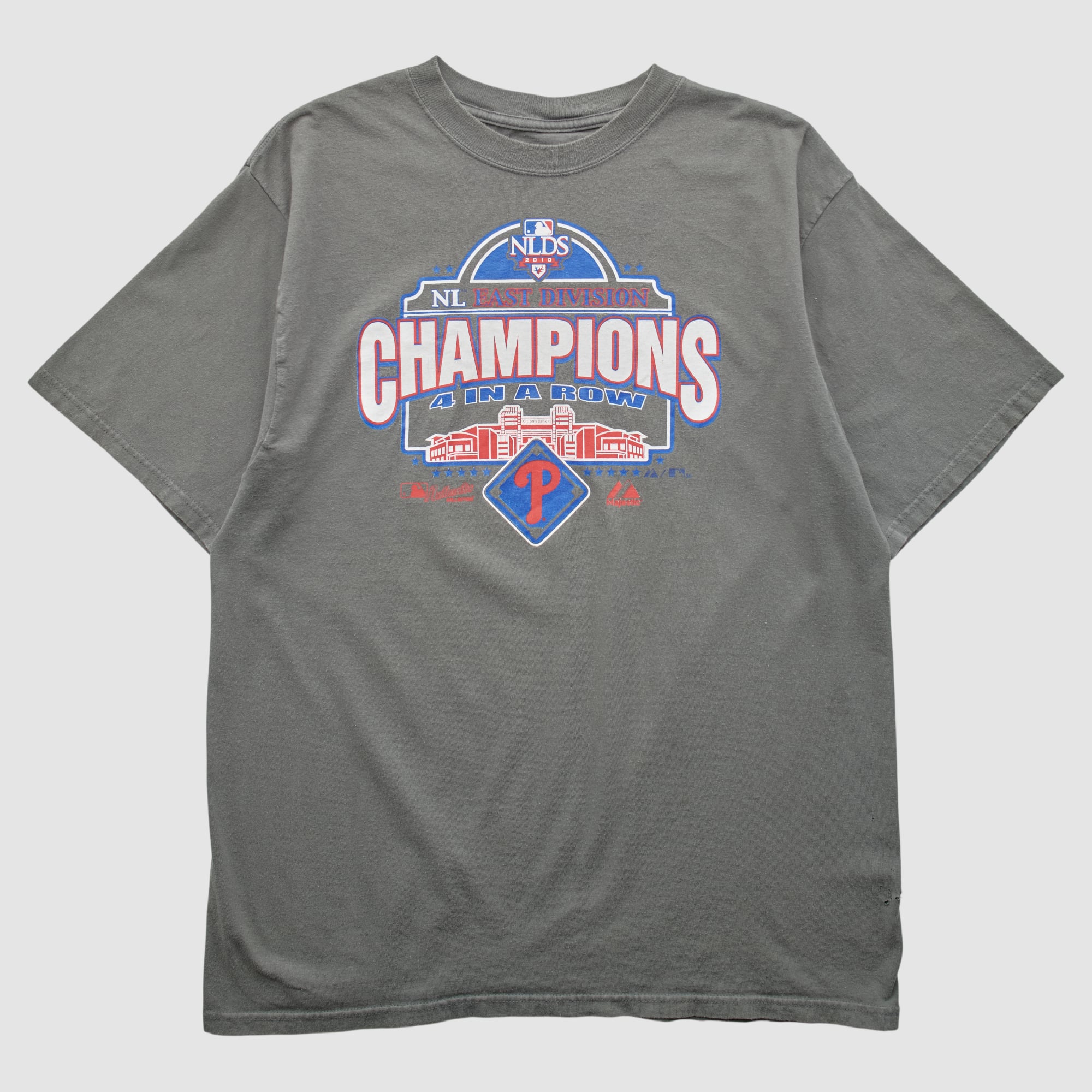 Philadelphia Phillies Majestic 2010 T-shirt - Charcoal - L