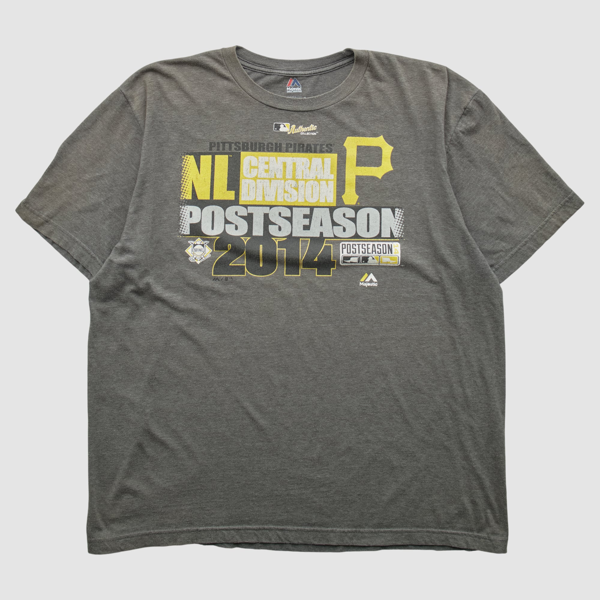 Pittsburgh Pirates Majestic 2014 T-shirt - Charcoal - XL