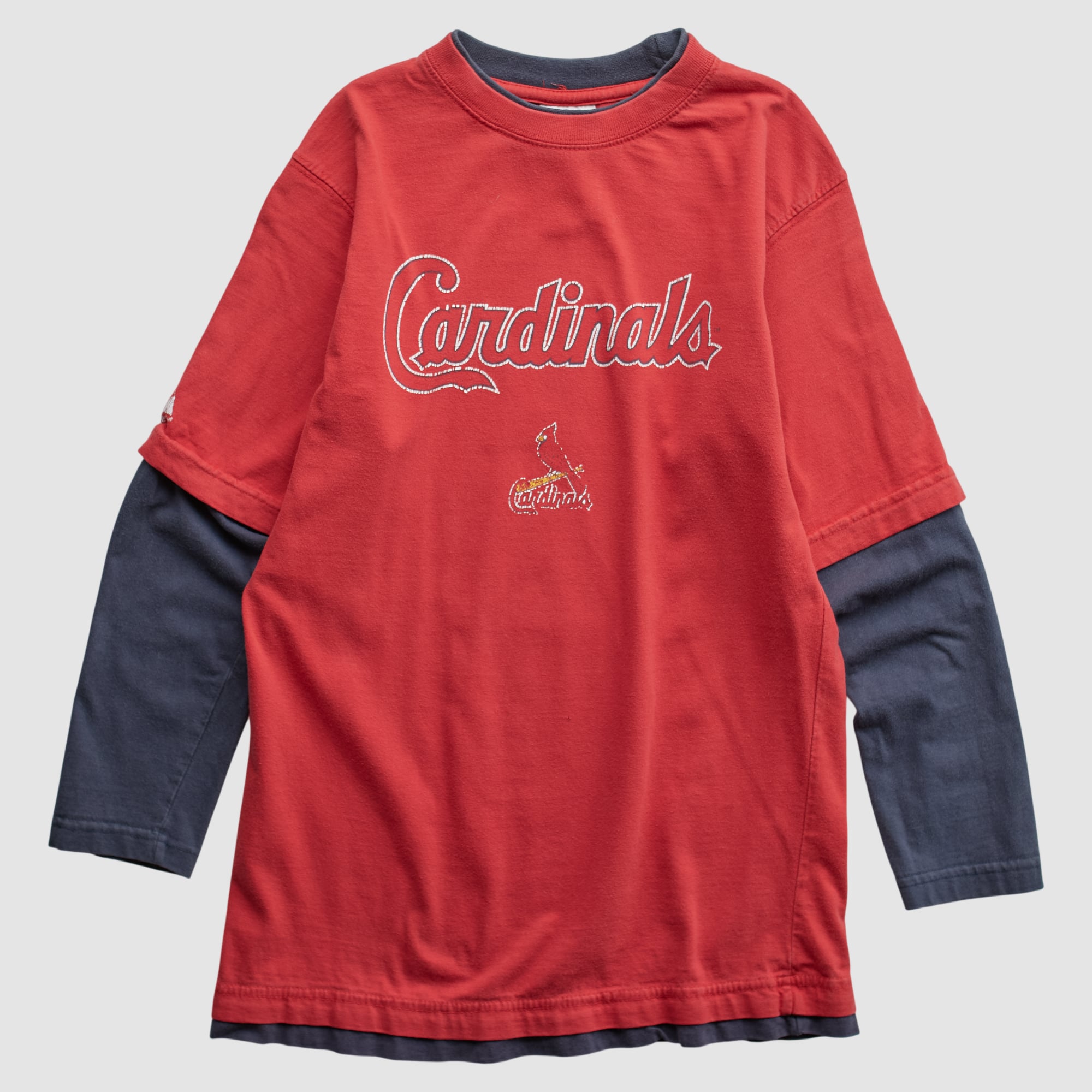 St. Louis Cardinals Majestic 2000s Long Sleeve T-shirt - Red - XS