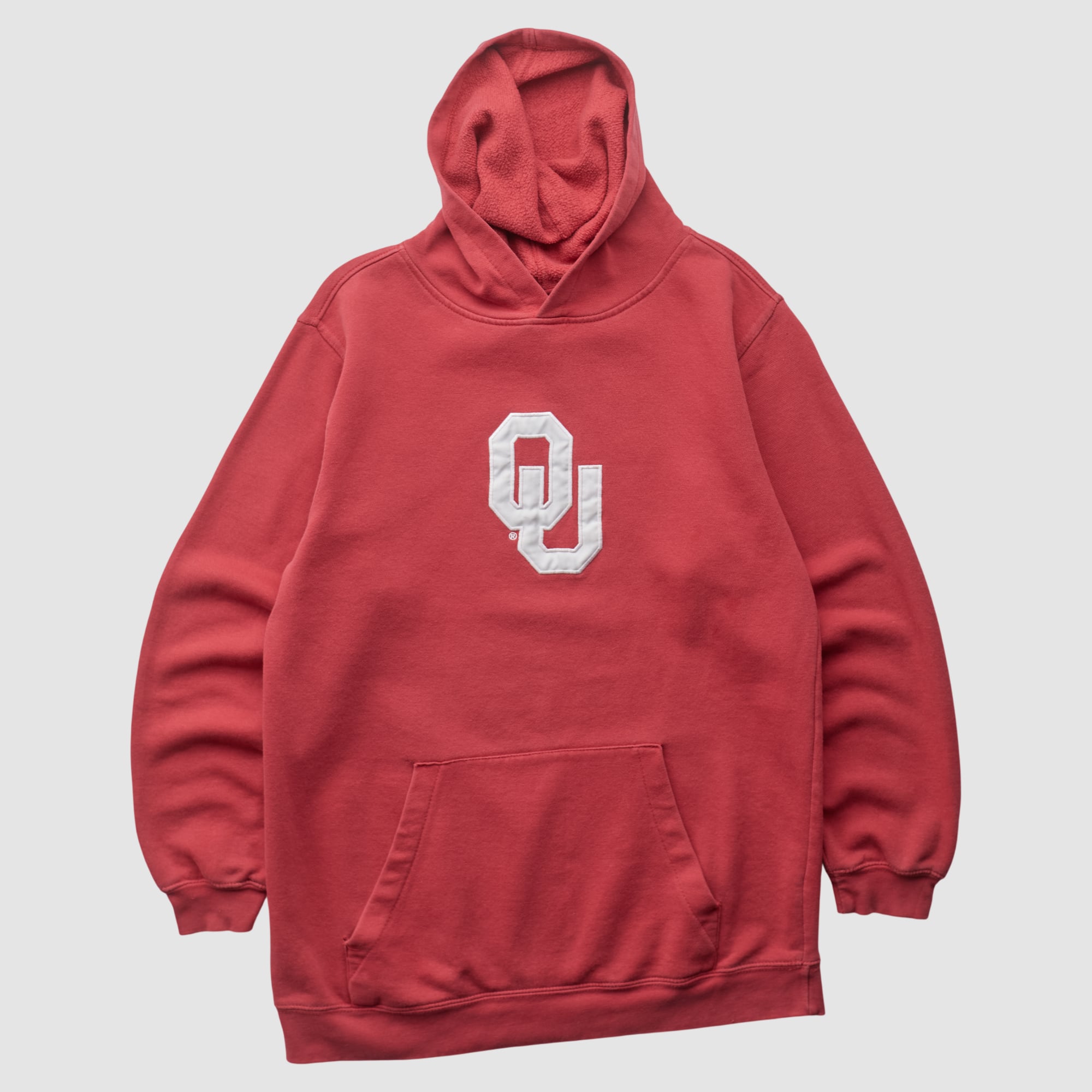 Oklahoma Sooners Adidas 2000s Hooded Pullover Sweatshirt - Red - XS