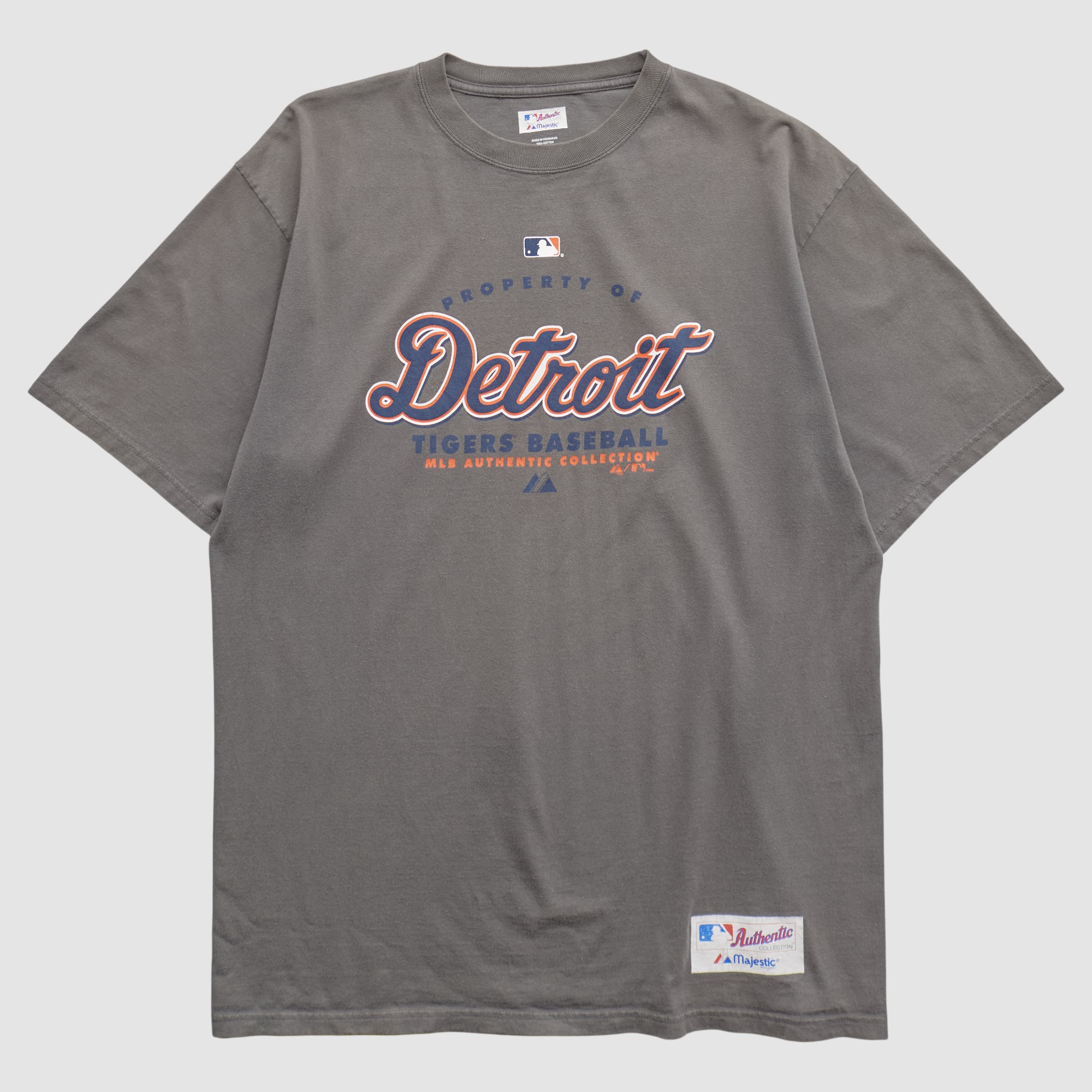Detroit Tigers Majestic 2010s T-shirt - Gray - L
