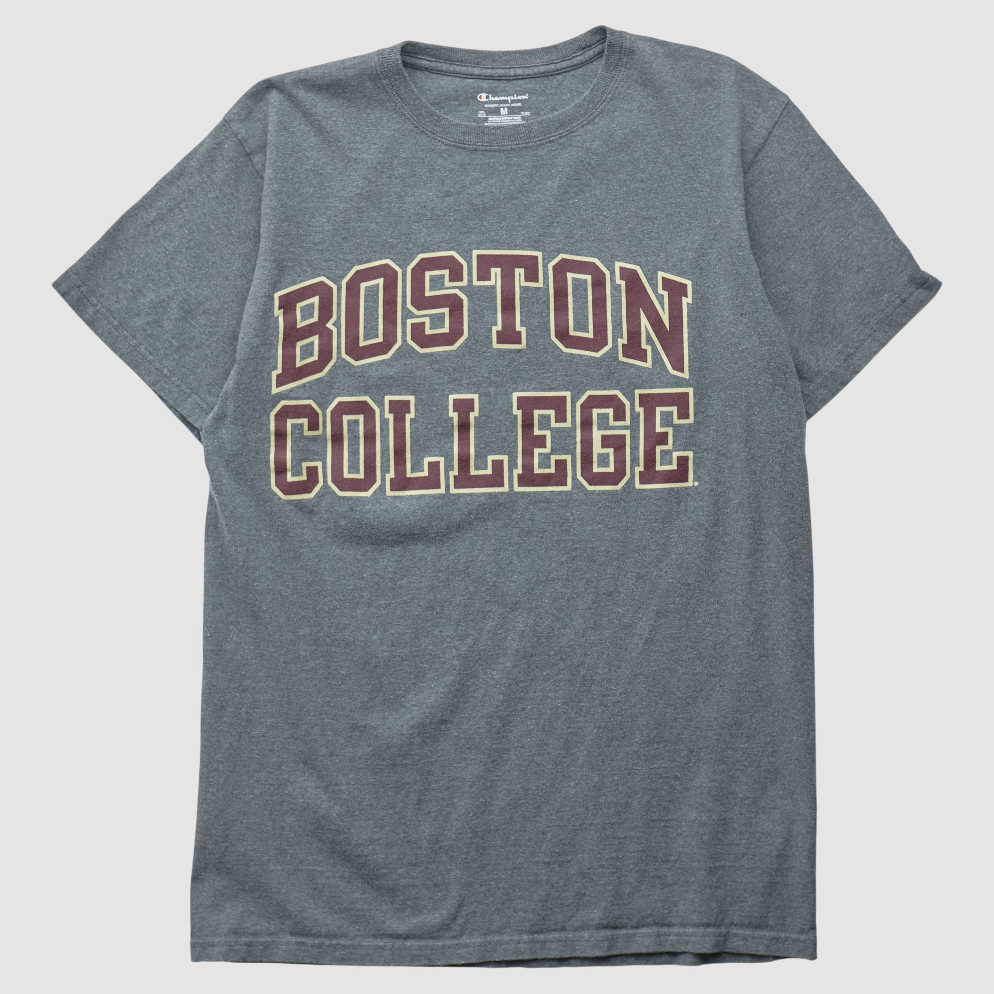 Boston College Eagles Champion 2010s T-shirt - Dark Heather Gray - XS