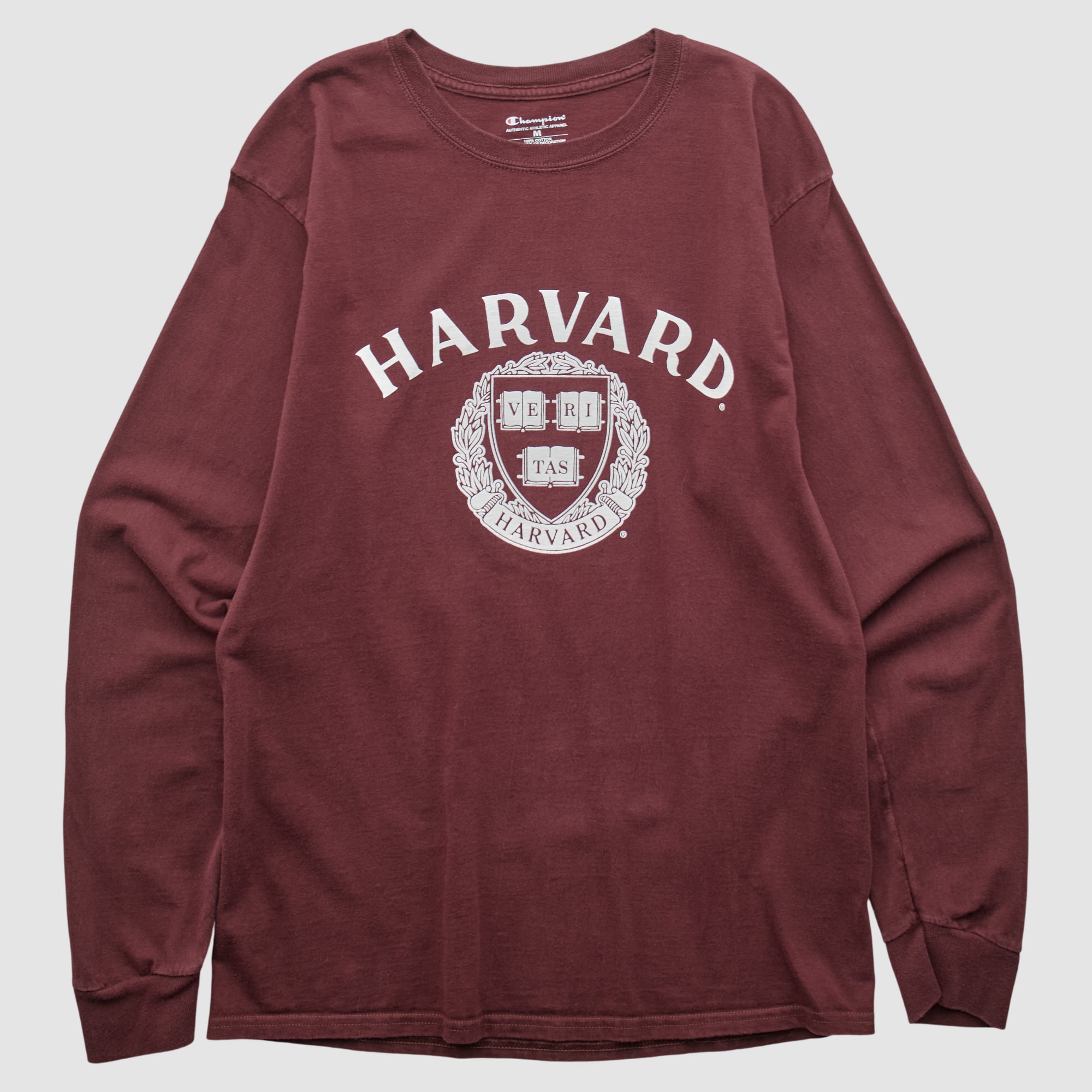 Harvard Crimson Champion 2010s Long Sleeve T-shirt - Maroon - XS