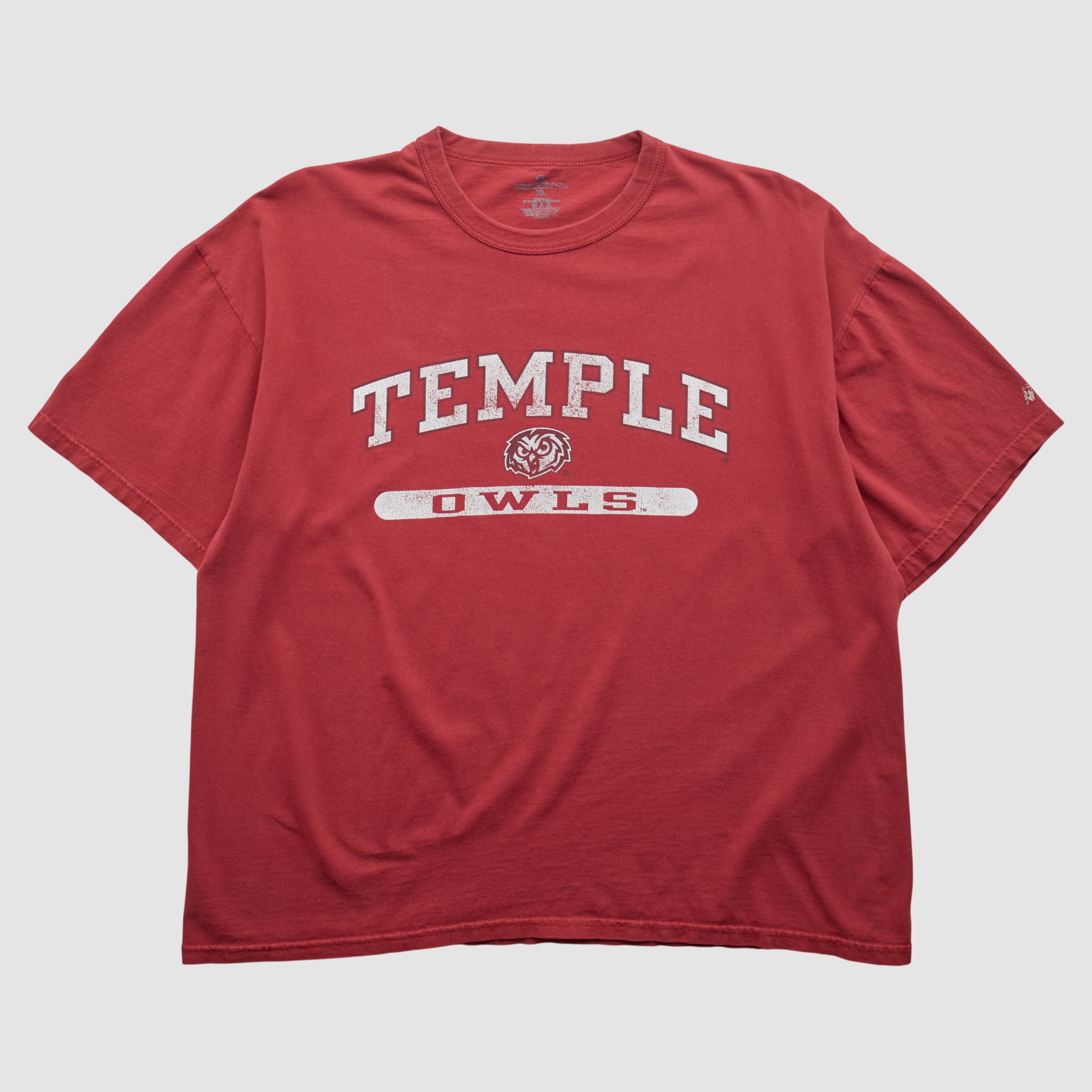 Temple Owls Russell 2010s T-shirt - Red - XL