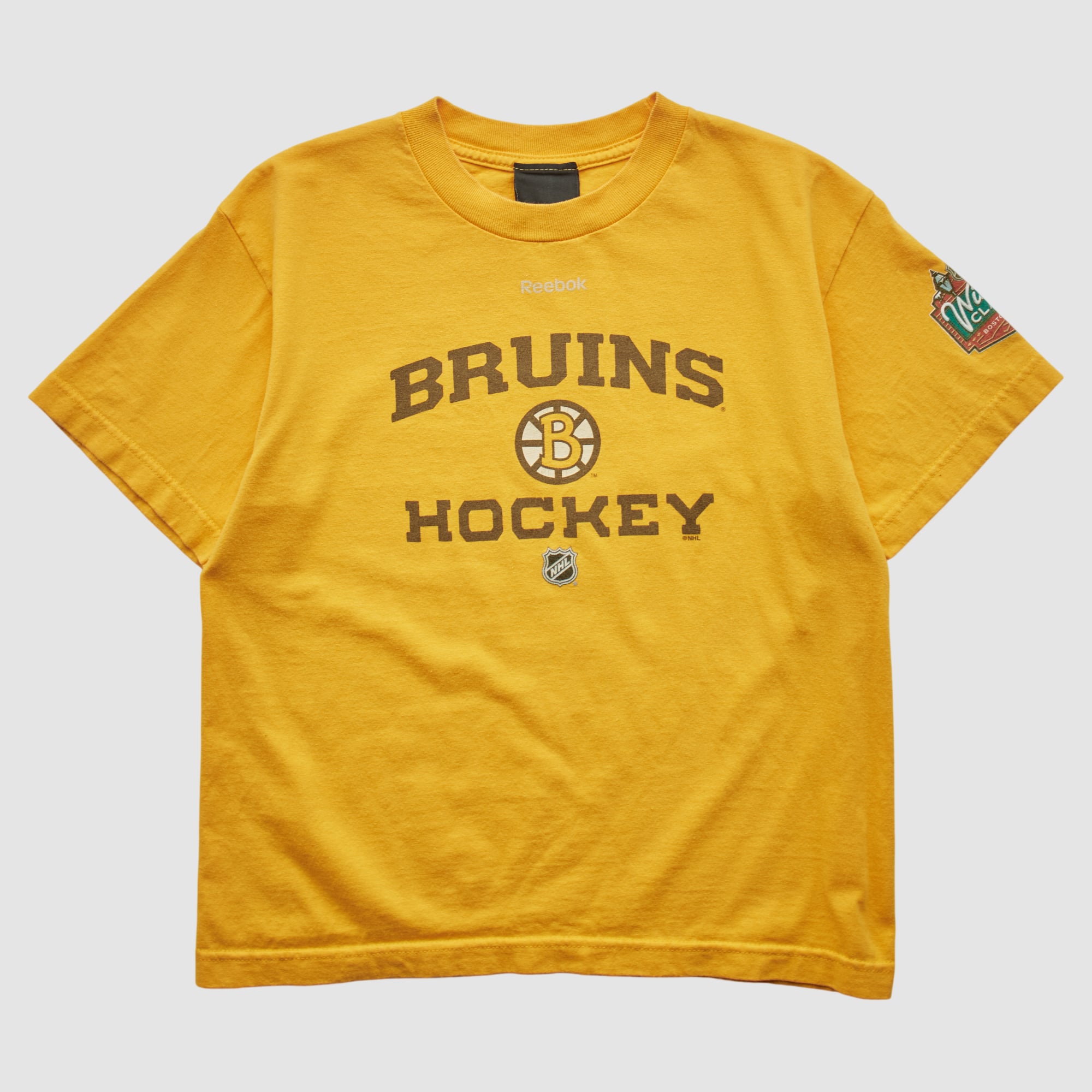Boston Bruins Reebok 2010s T-shirt - Yellow - XS