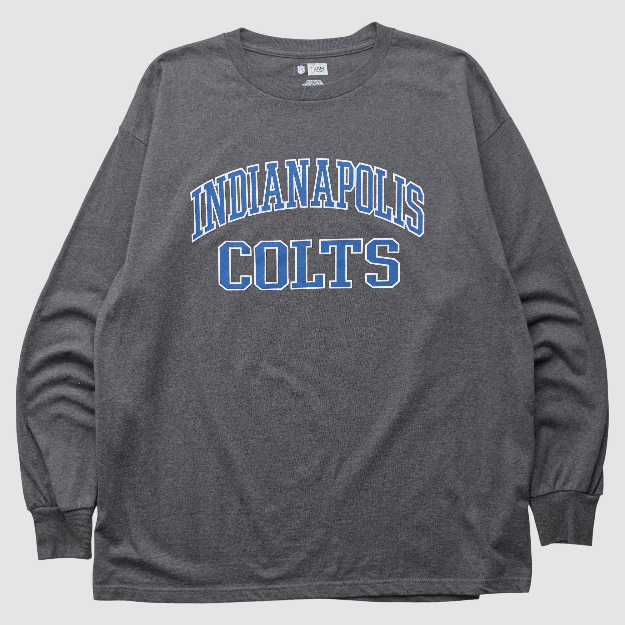 Indianapolis Colts NFL 2010s Long Sleeve T-shirt - Charcoal - L