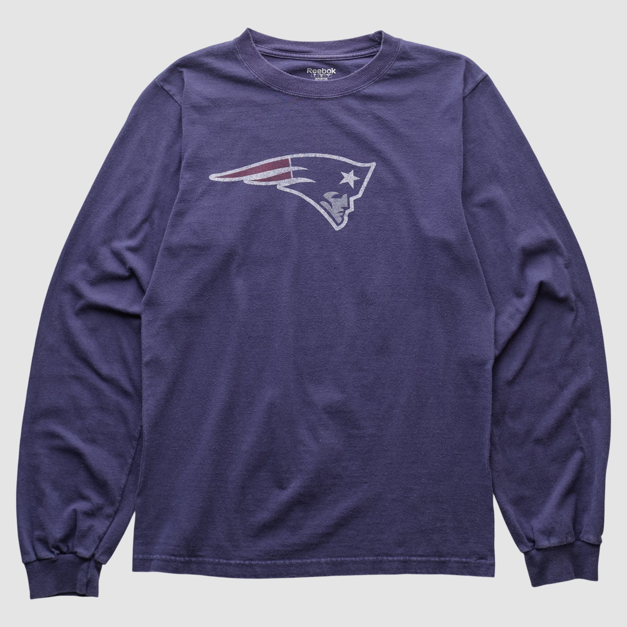 New England Patriots Reebok 2000s Long Sleeve T-shirt - Navy - XS