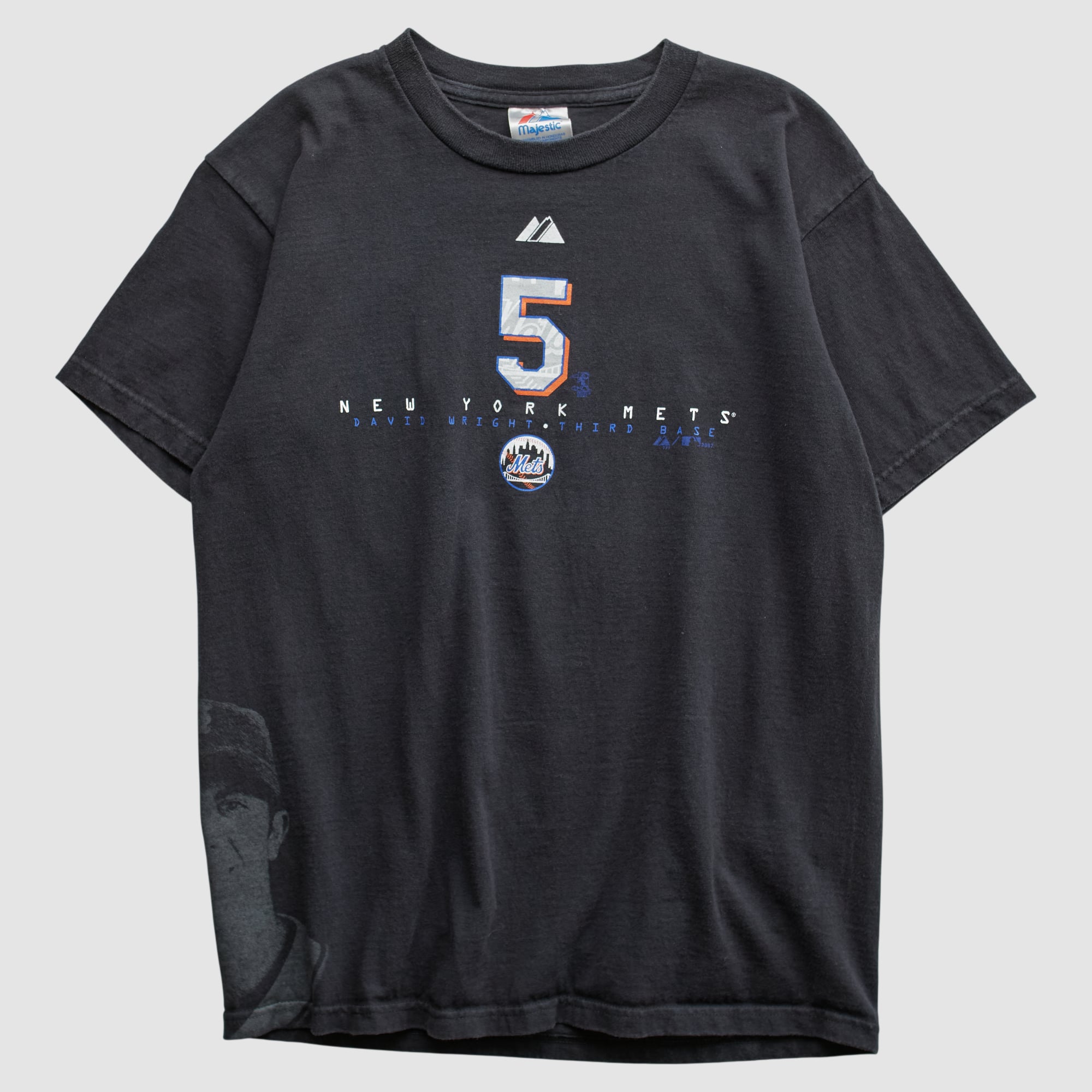 New York Mets Majestic 2000s T-shirt - Black - XS