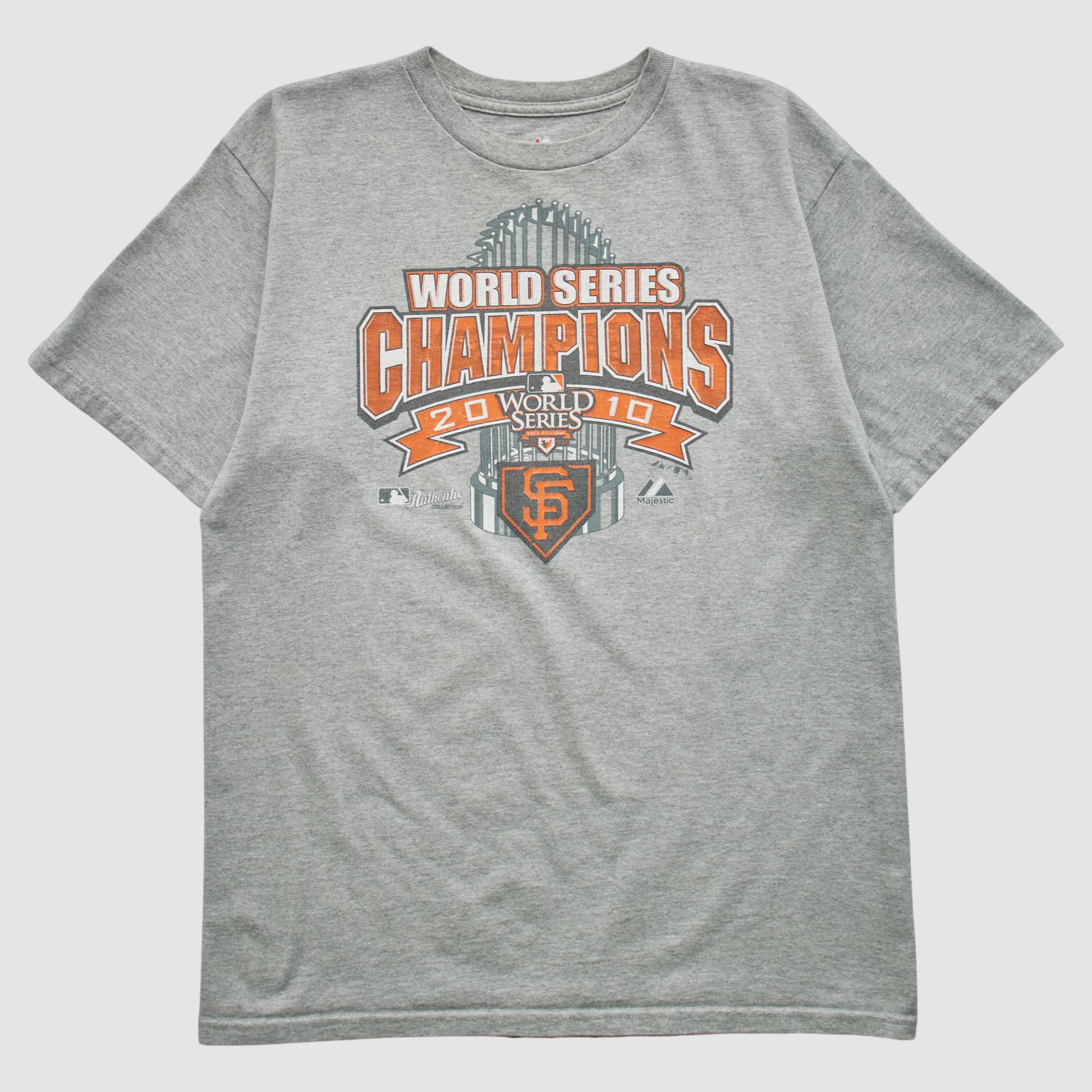World Series Majestic 2010 T-shirt - Heather Gray - S