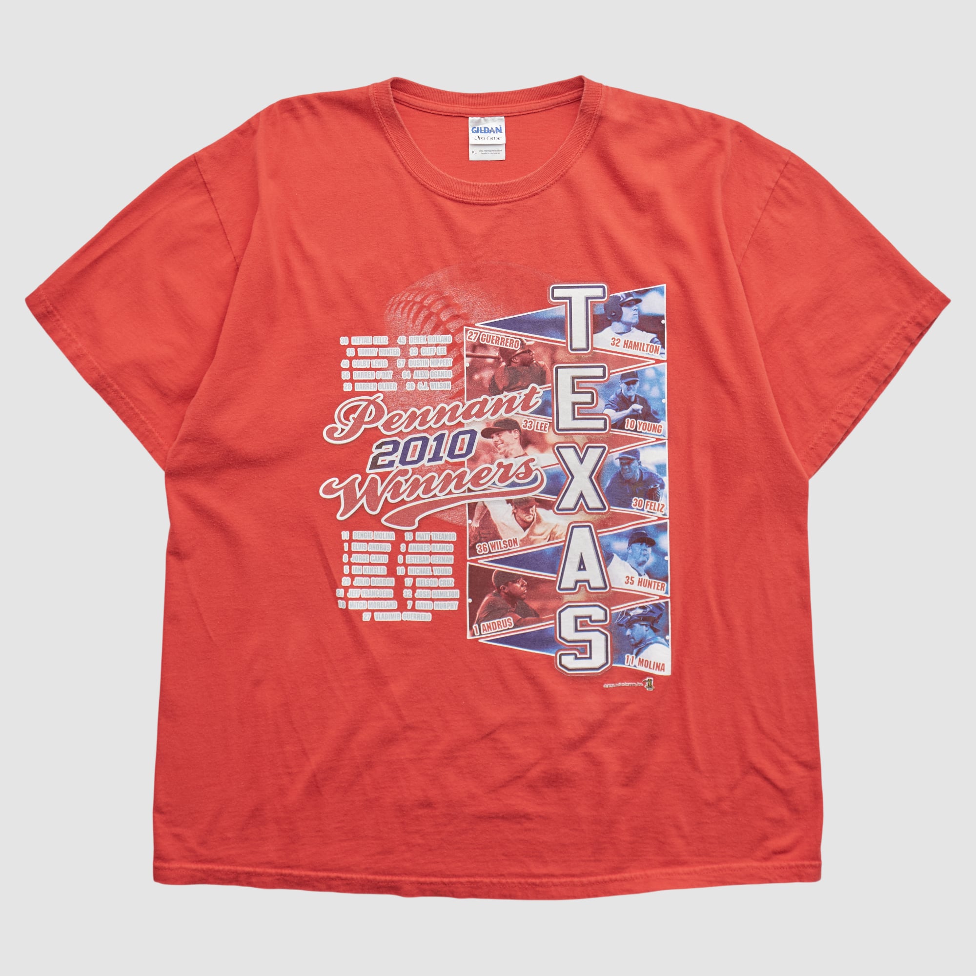 Texas Rangers Gildan 2010 T-shirt - Red - L