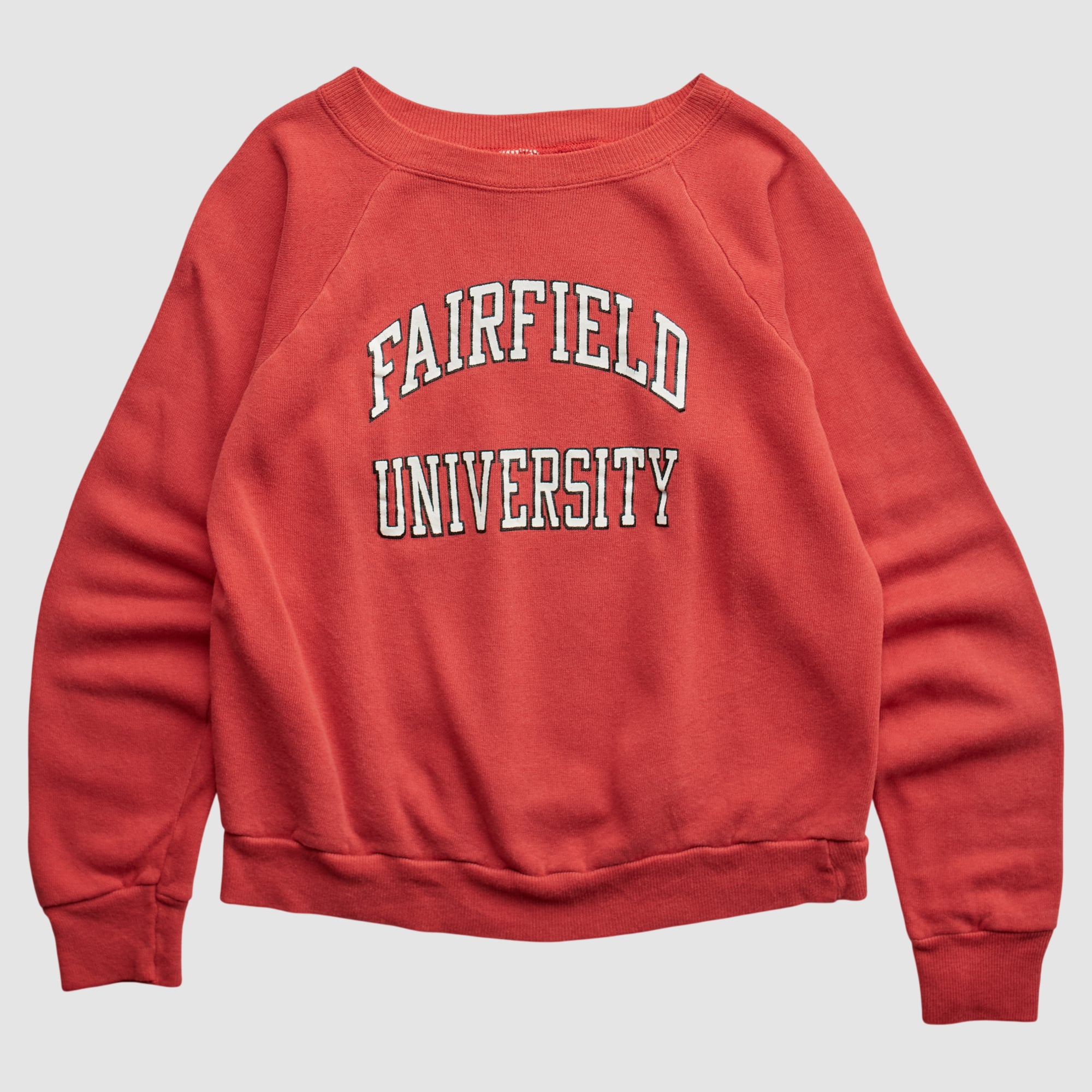 Fairfield Stags Champion 80s Pullover Sweatshirt - Red - Yth L