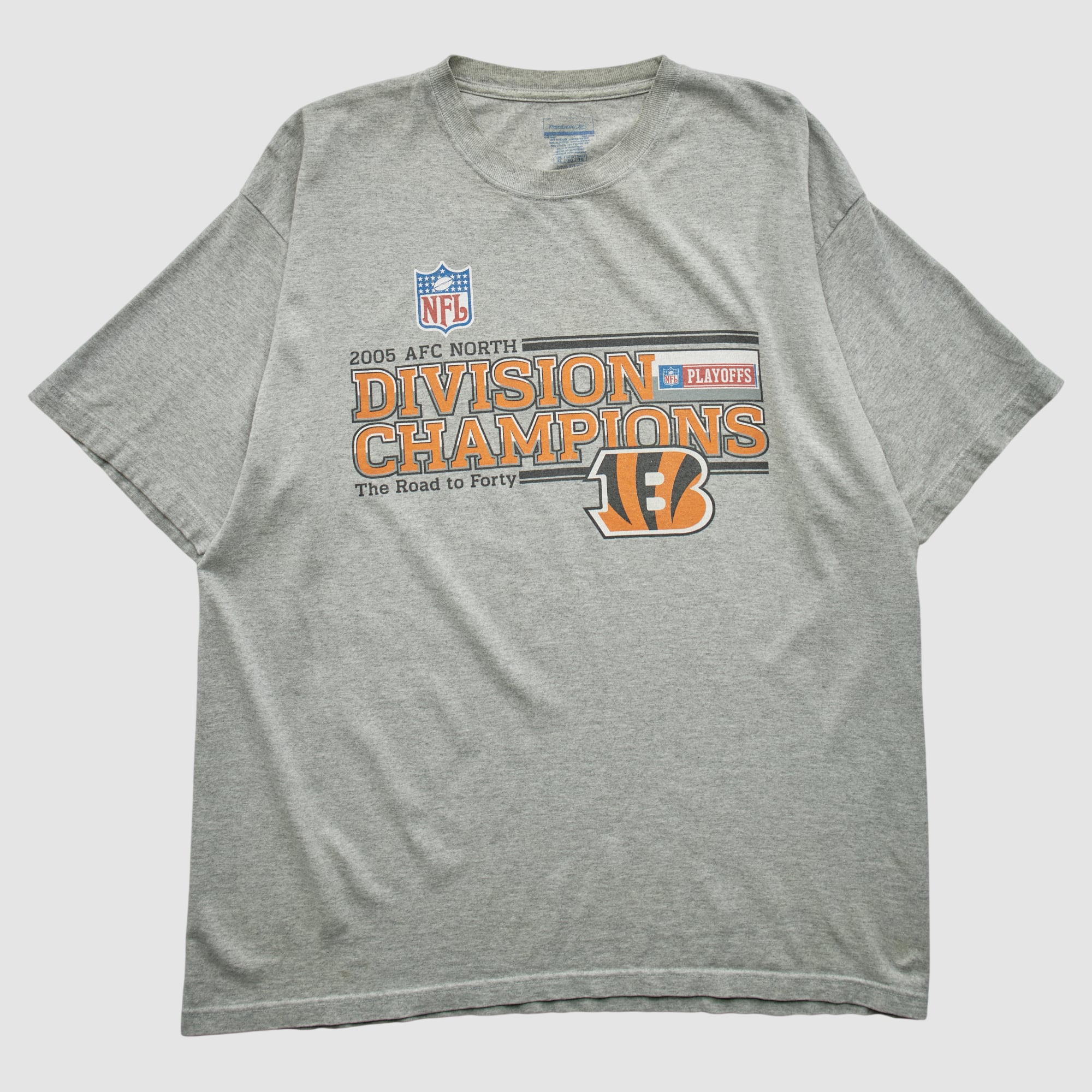 Cincinnati Bengals Reebok 2005 T-shirt - Heather Gray - 2XL