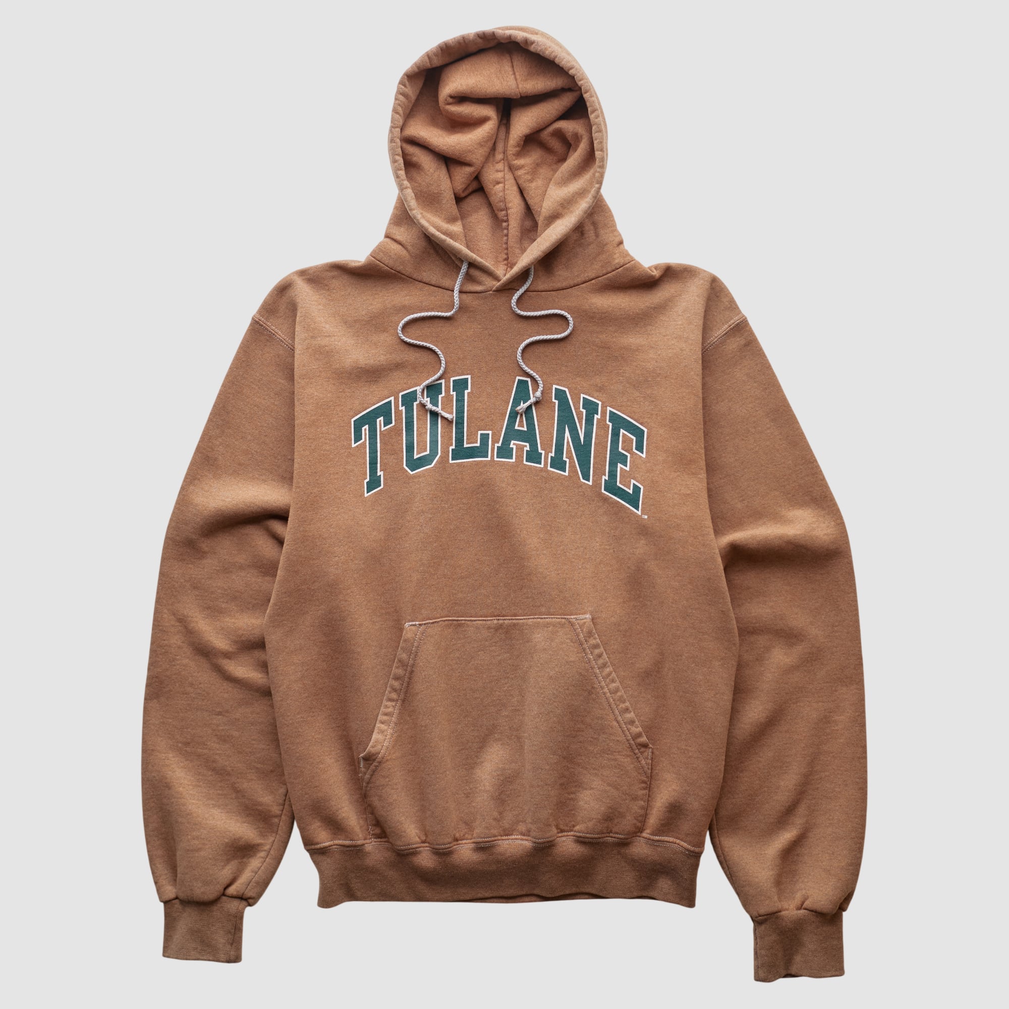 Tulane Green Wave Champion 2000s Hooded Pullover Sweatshirt - Clay - XS