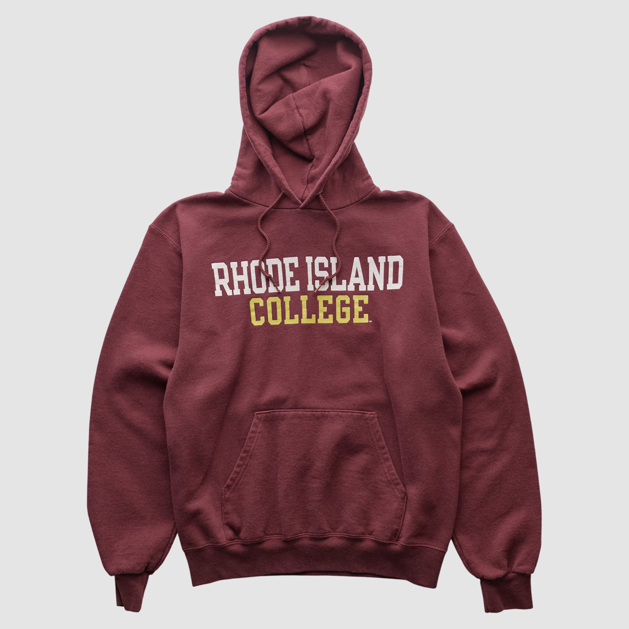 Rhode Island Anchormen Champion 2000s Hooded Pullover Sweatshirt - Maroon - XS