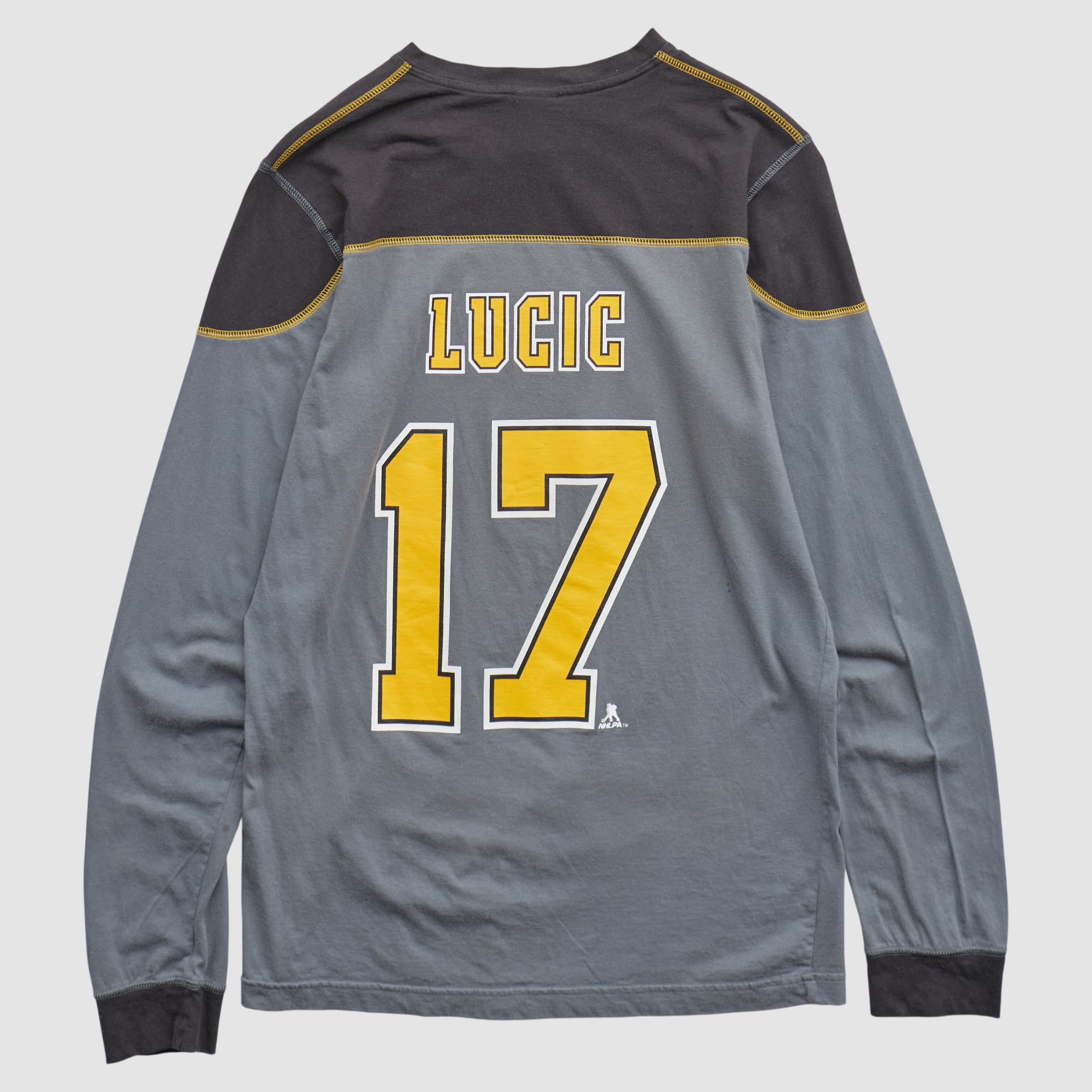Boston Bruins NHL 2010s Long Sleeve T-shirt - Gray - S