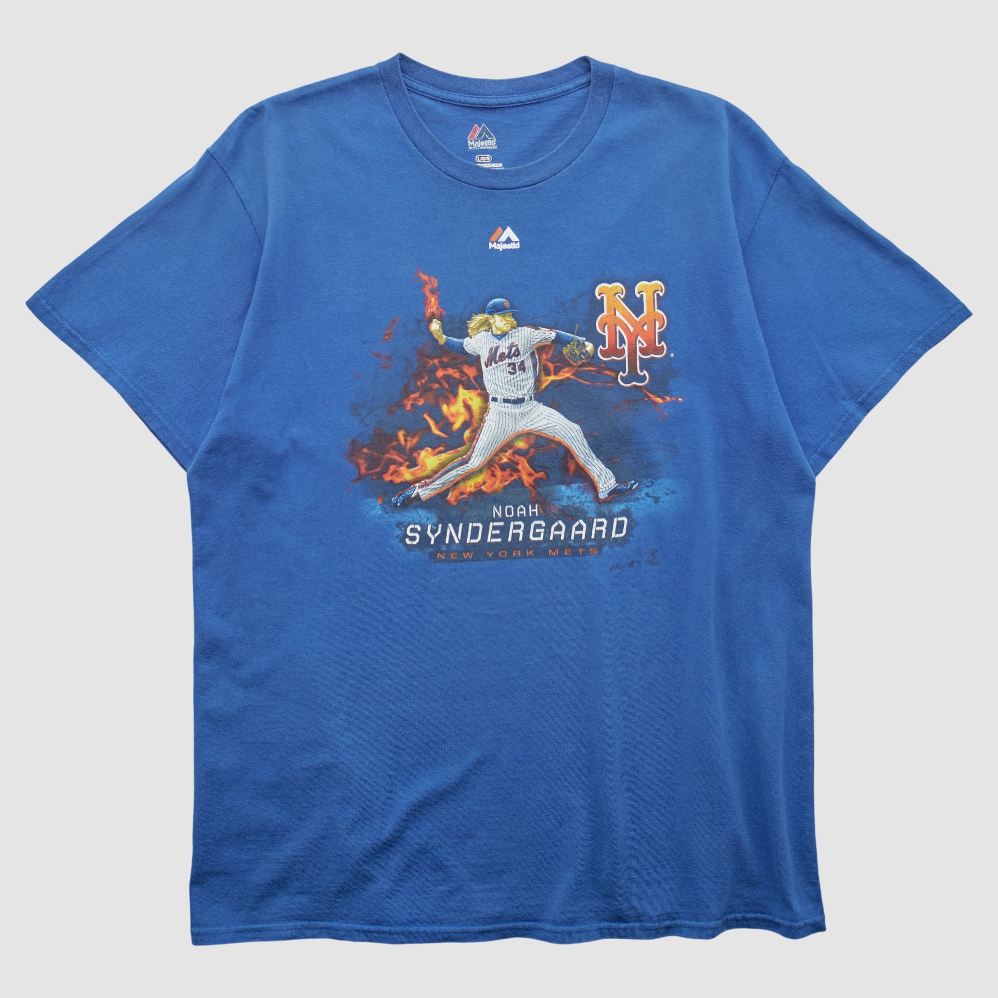 Noah Syndergaard Majestic 2010s T-shirt - Blue - M