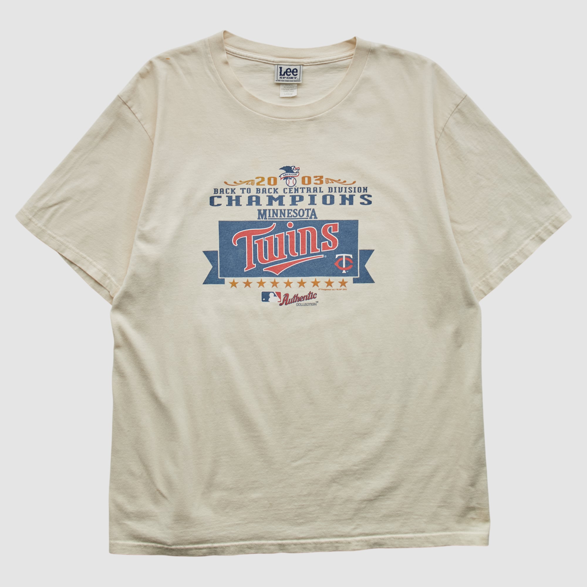 Minnesota Twins Lee Apparel 2003 T-shirt - Beige - L