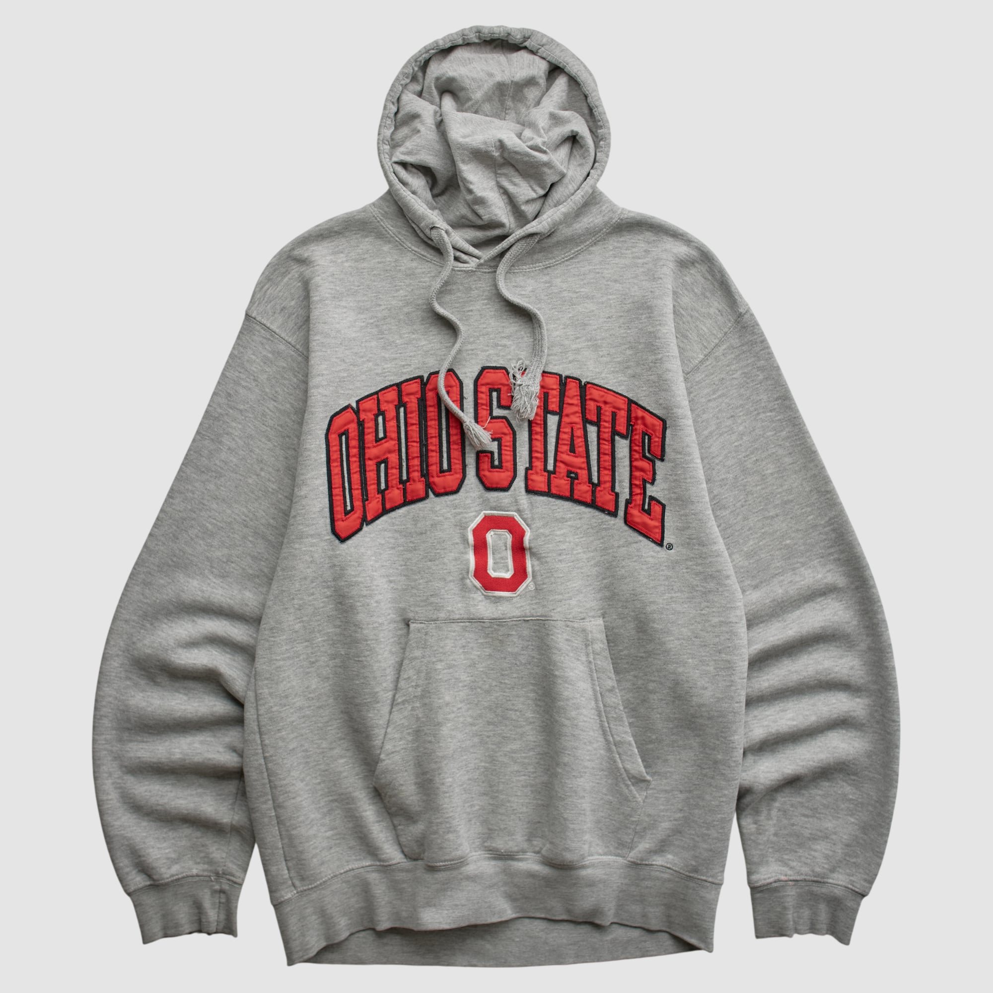 Ohio State Buckeyes Reebok 2010s Hooded Pullover Sweatshirt - Heather Gray - S