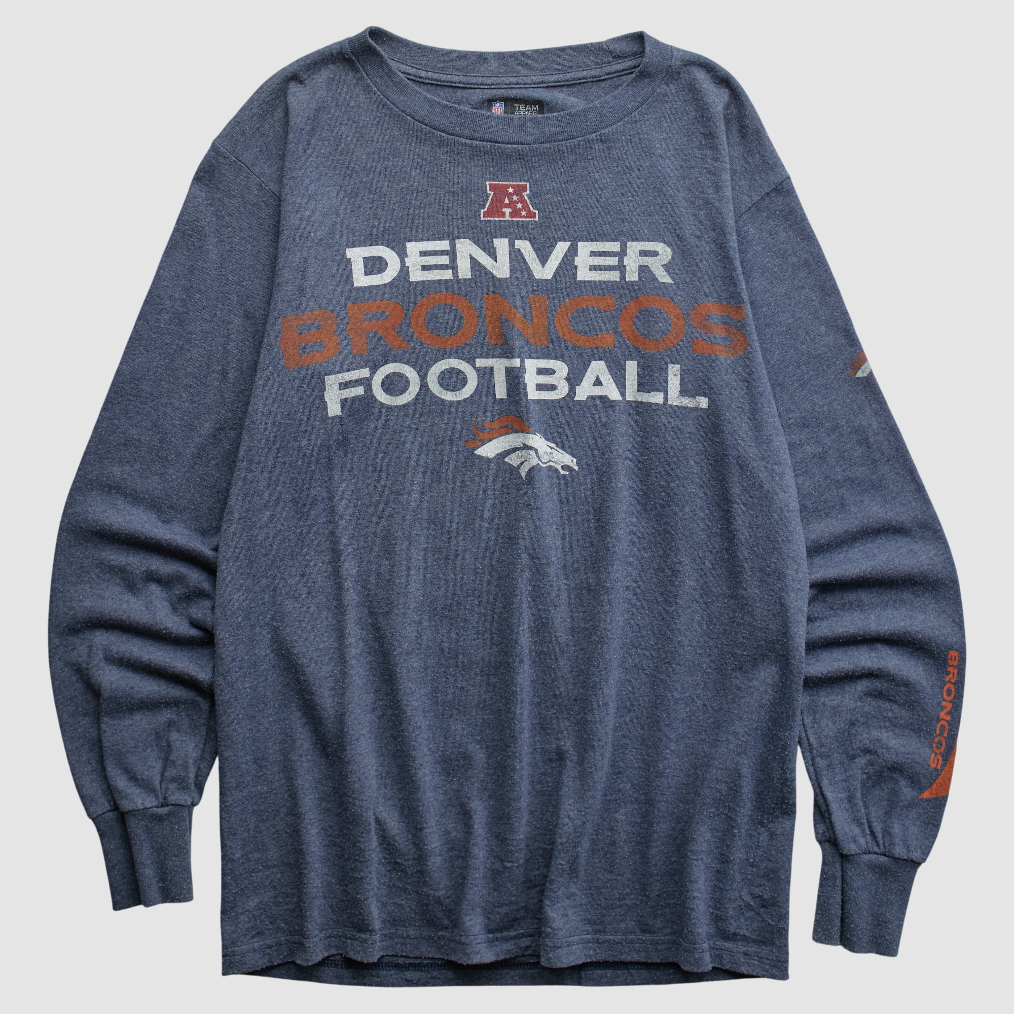 Denver Broncos NFL 2010s Long Sleeve T-shirt - Blue - S
