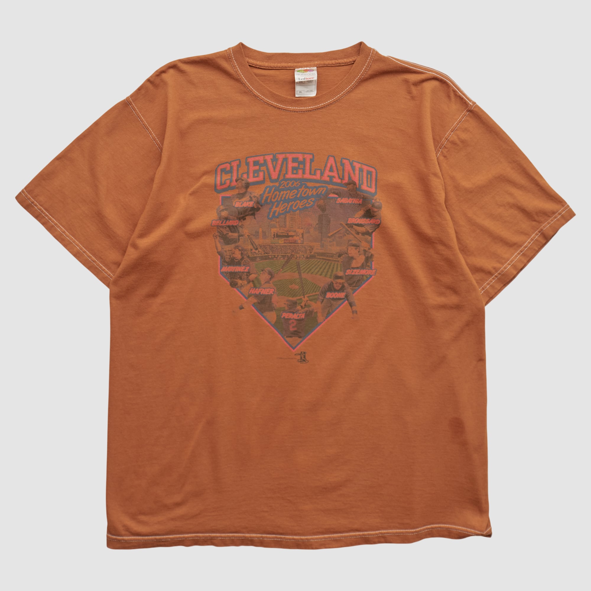 Cleveland Guardians Fruit of the Loom 2006 T-shirt - Clay - M