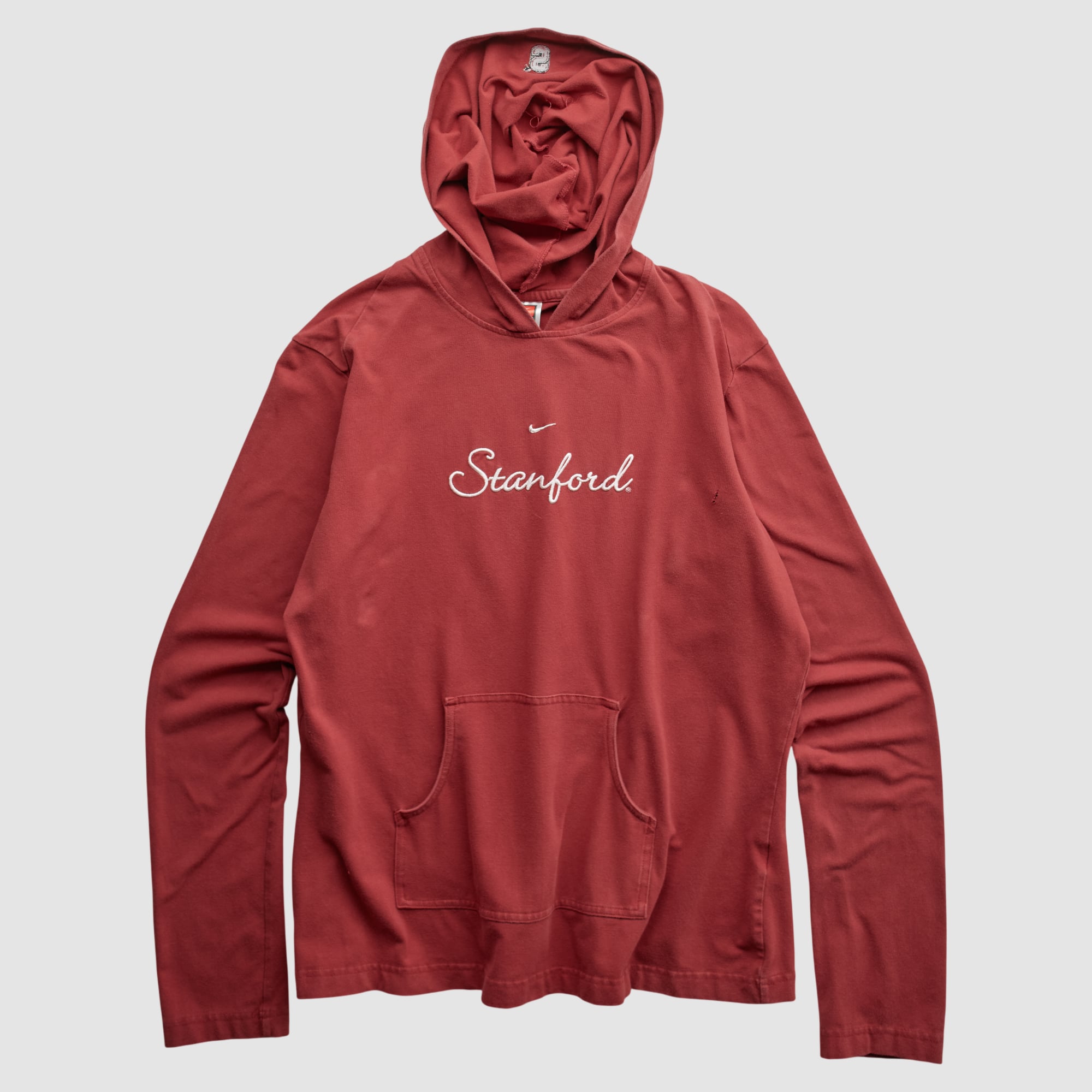 Stanford Cardinal Nike 2000s Hooded Pullover Sweatshirt - Red - S