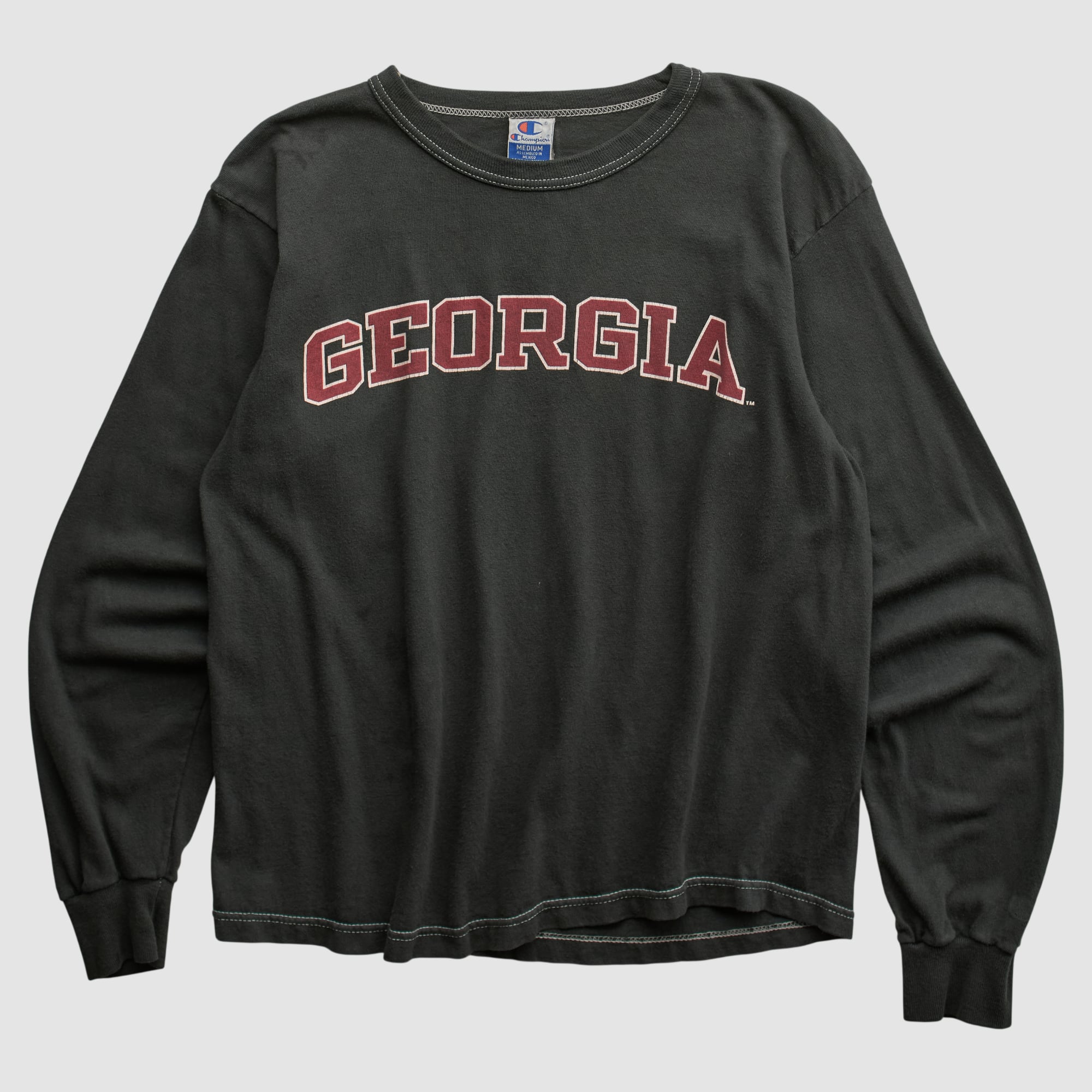 Georgia Bulldogs Champion 90s Long Sleeve T-shirt - Black - S