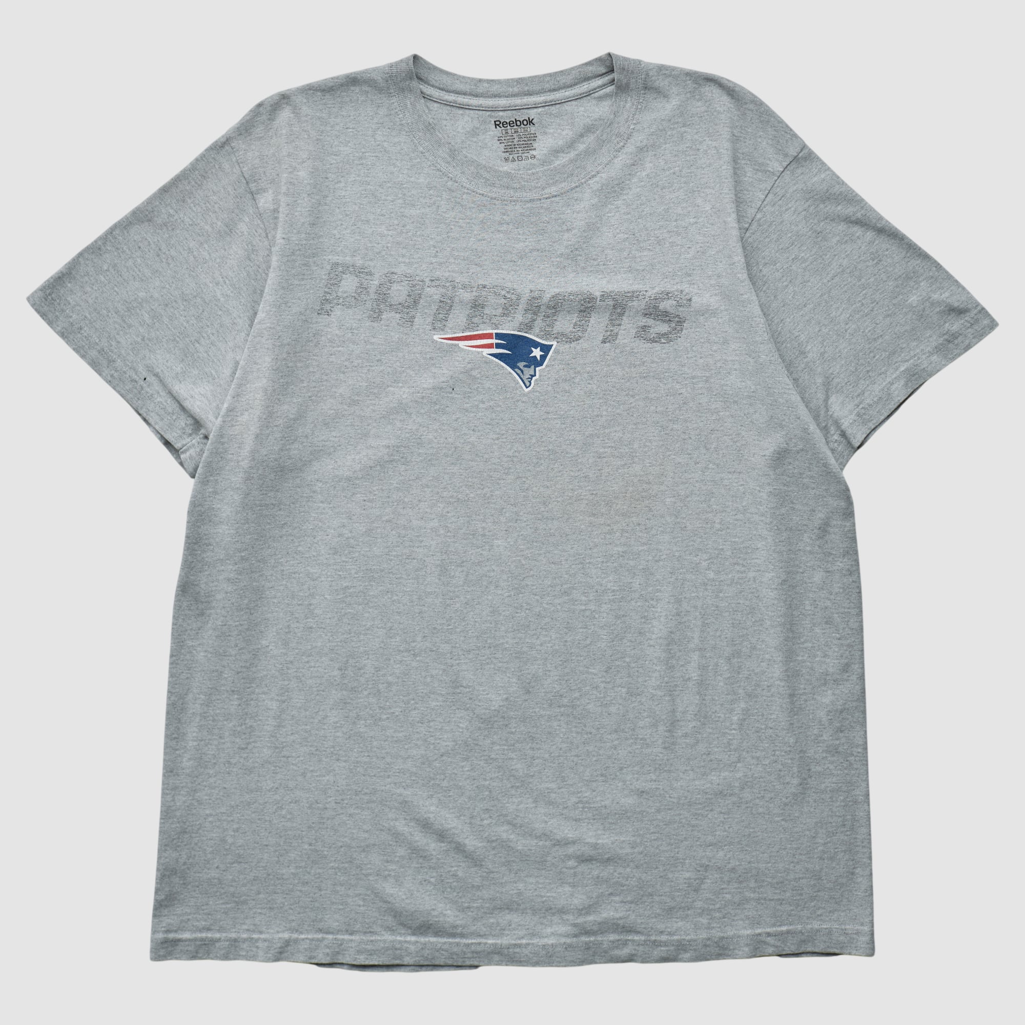 New England Patriots Reebok 2010s T-shirt - Heather Gray - XL