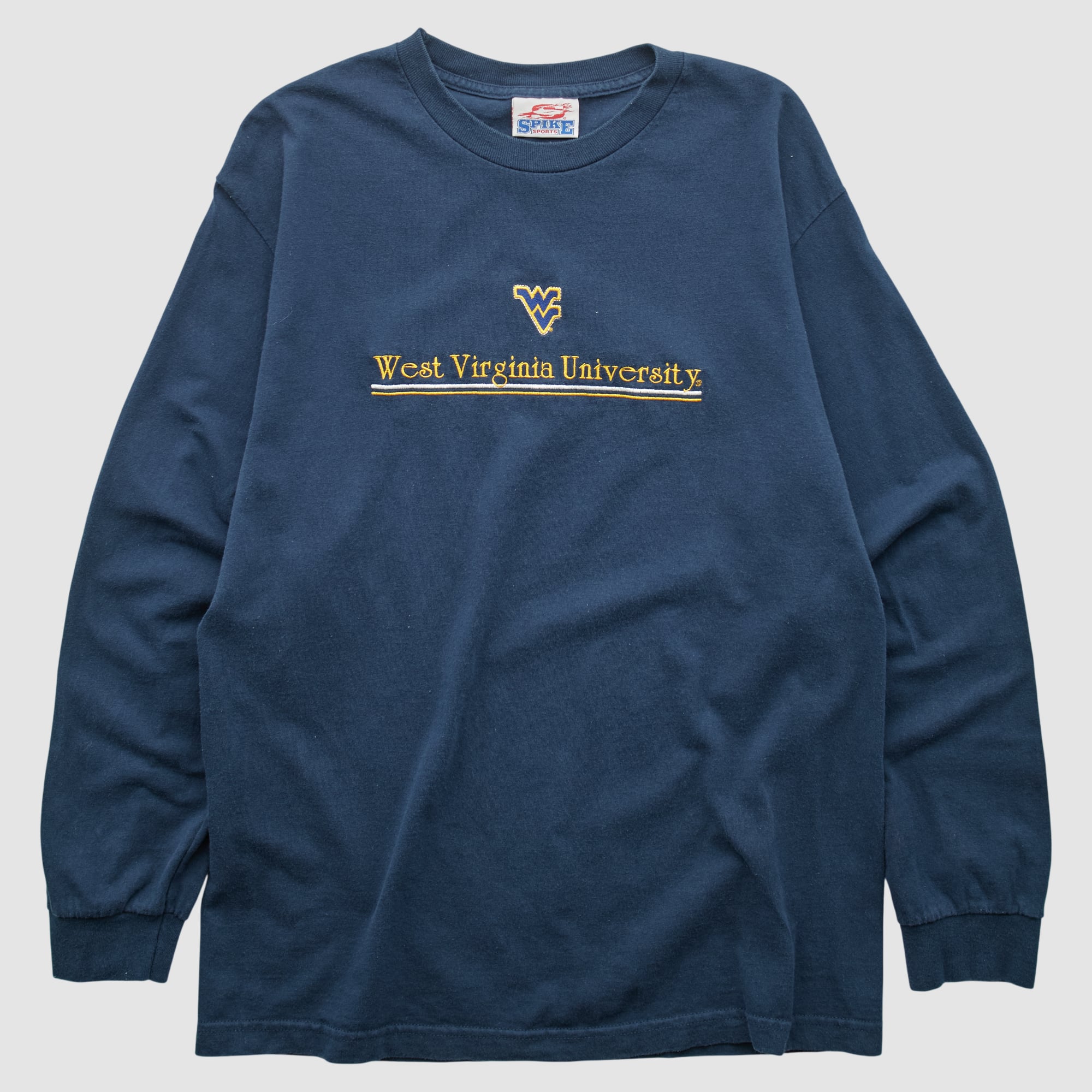 West Virginia Mountaineers Spike Sports 2000s Long Sleeve T-shirt - Navy - S